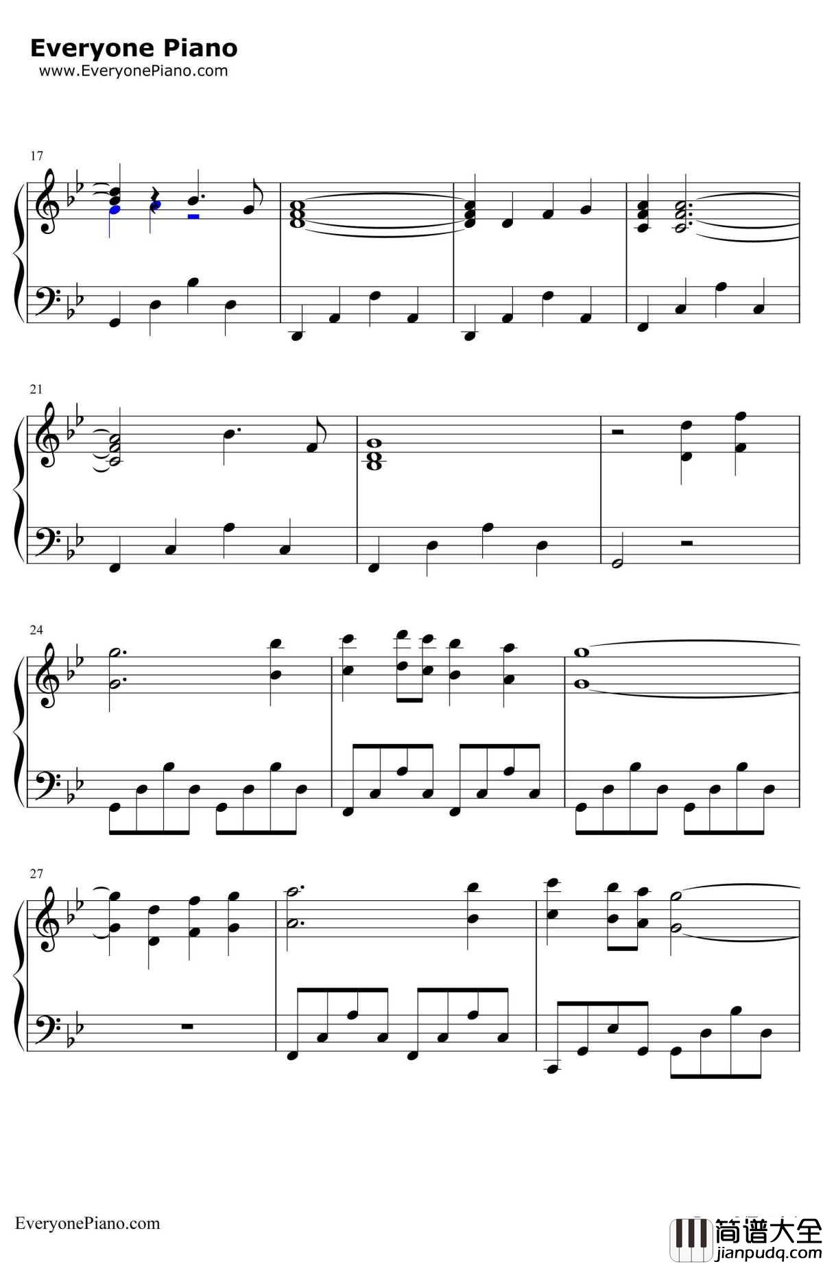 Misty_Mountains_Cold钢琴谱_The_Hobbit_霍比特人:意外旅程OST