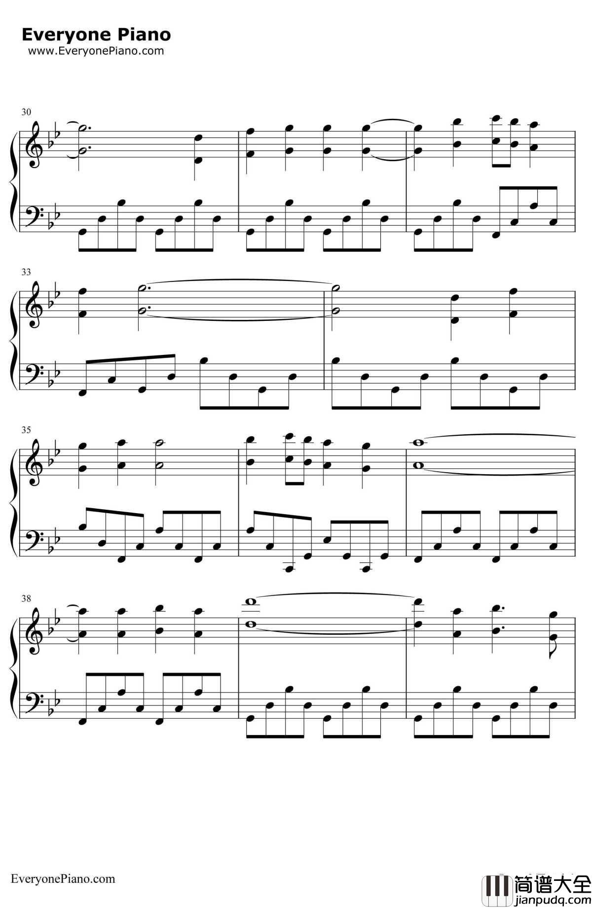 Misty_Mountains_Cold钢琴谱_The_Hobbit_霍比特人:意外旅程OST