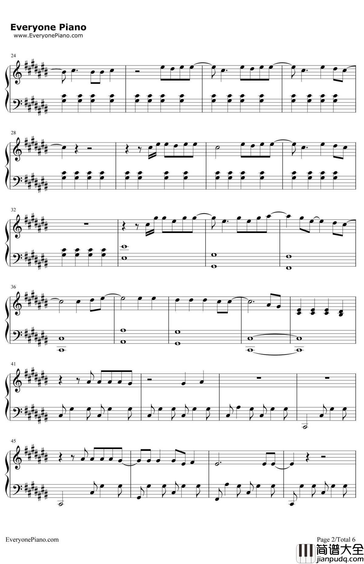 Dancing_On_My_Own钢琴谱_Claum_Scott