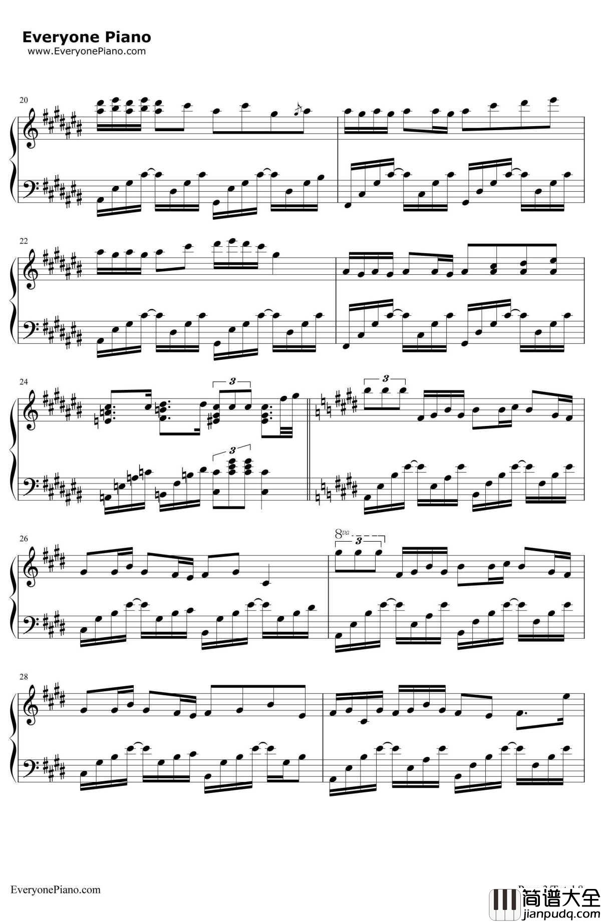 采茶纪钢琴谱_双笙