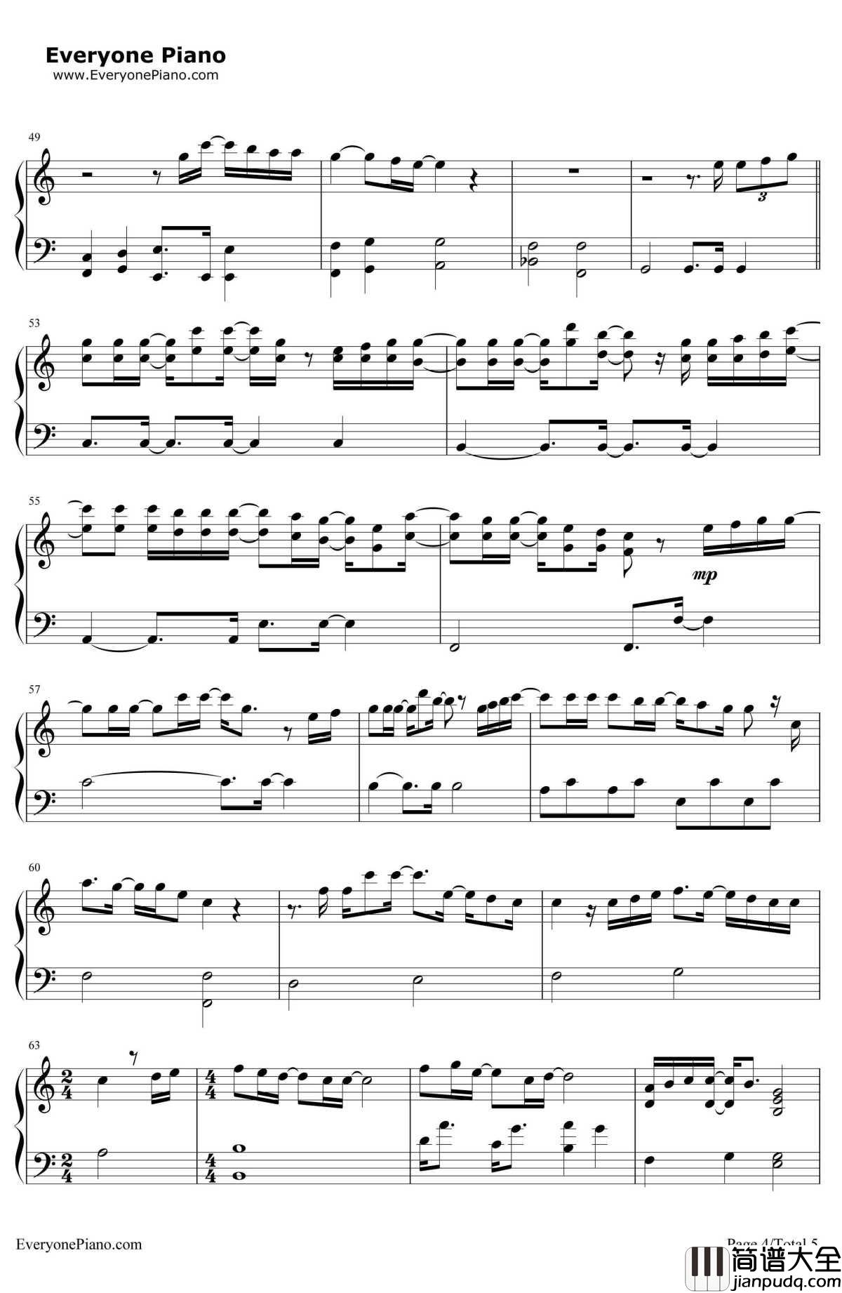 Blessings钢琴谱_Laura_Story