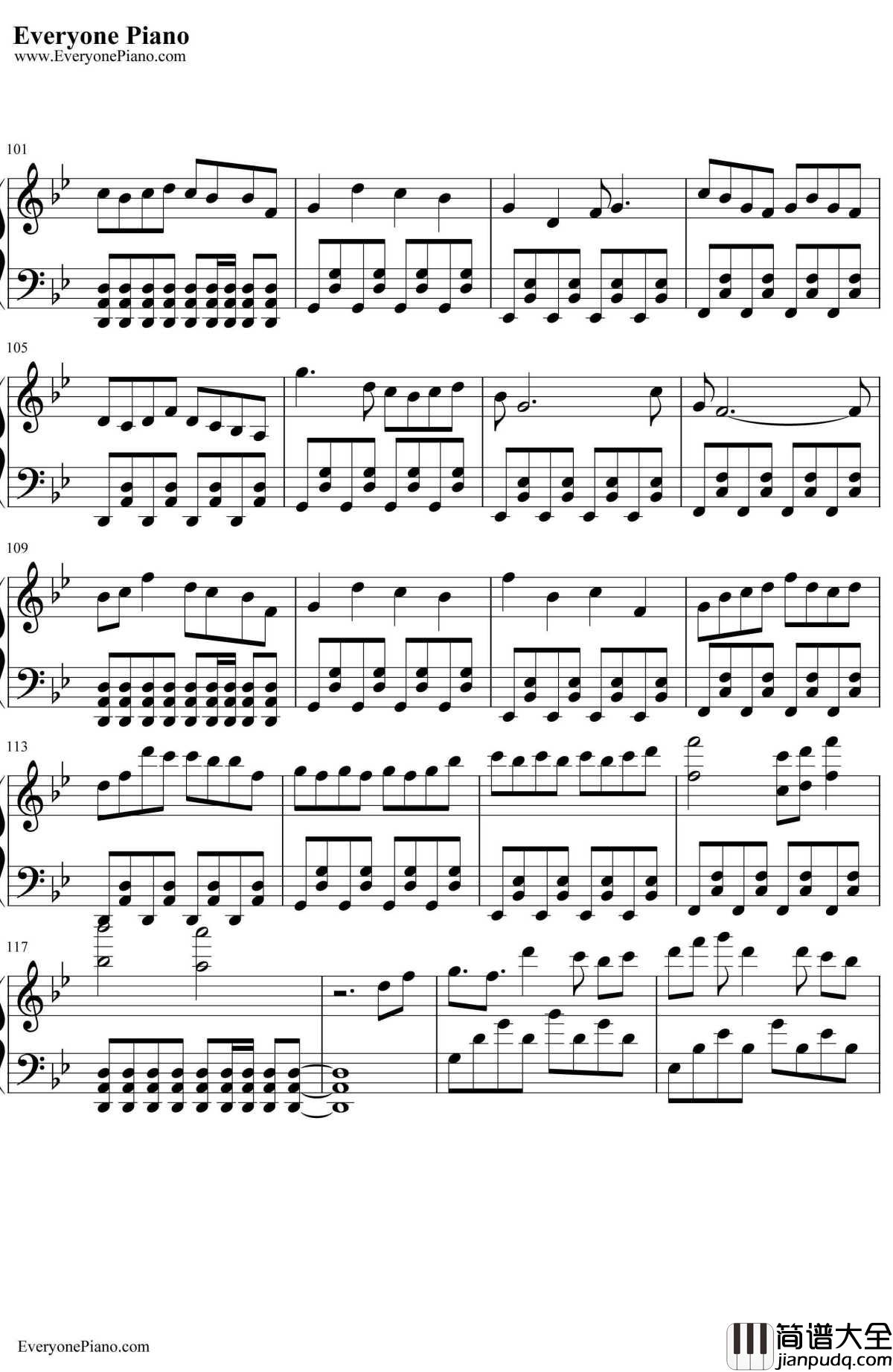 九九八十一钢琴谱_乐正绫洛天依_VOCALOID中文传说曲