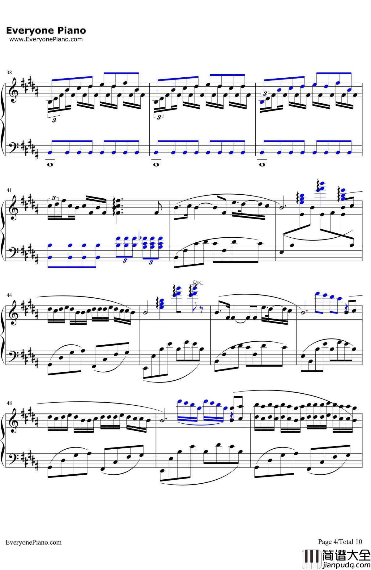 前前前世钢琴谱_RADWIMPS_难度版__你的名字_主题曲