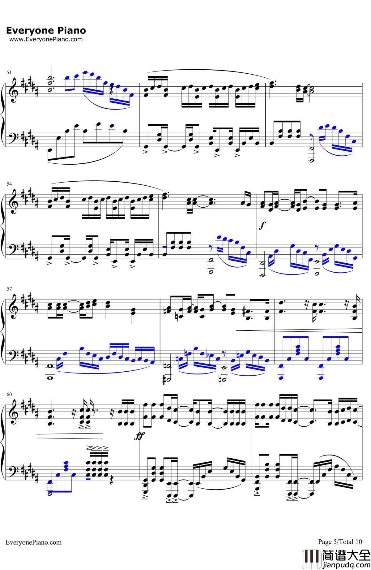 前前前世钢琴谱_RADWIMPS_难度版__你的名字_主题曲