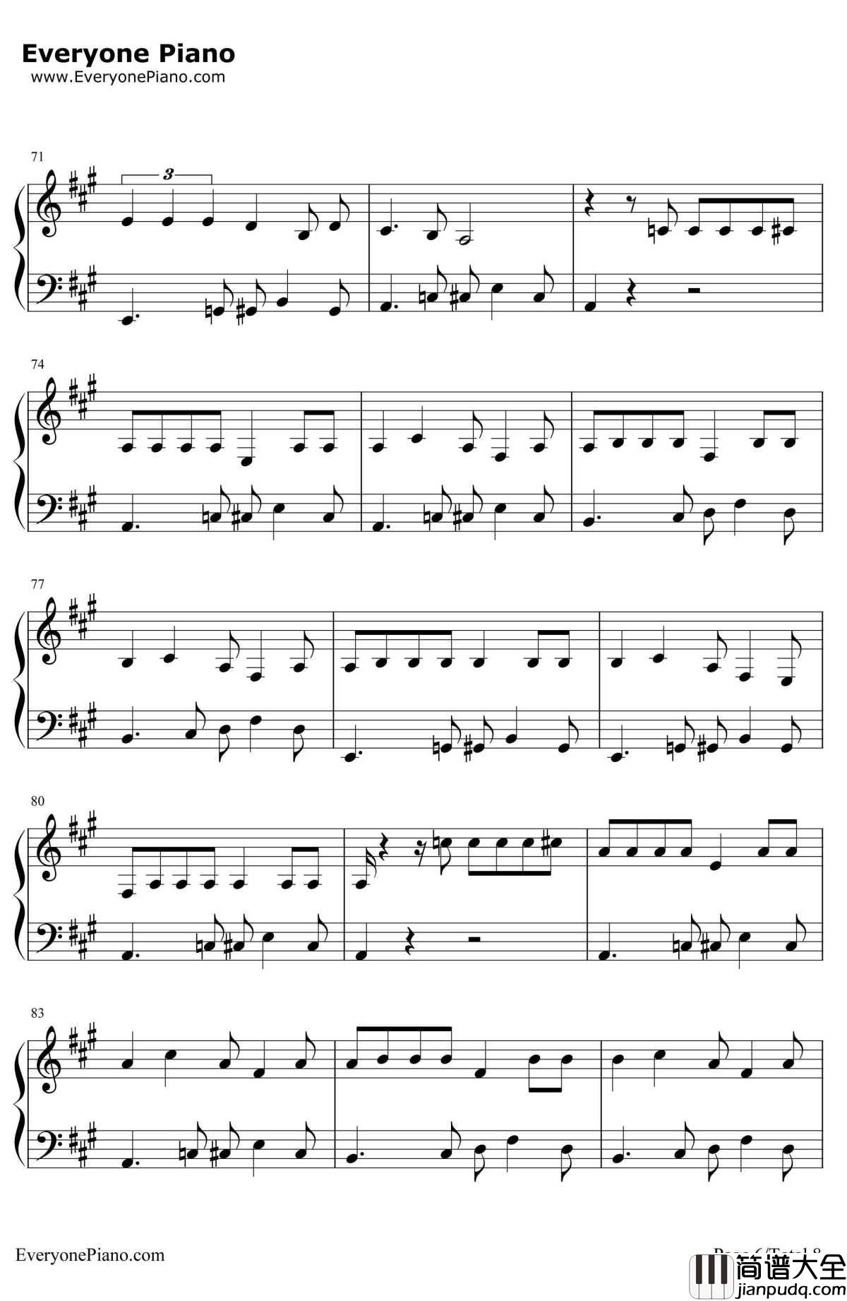 All_About_That_Bass钢琴谱_Meghan_Trainor