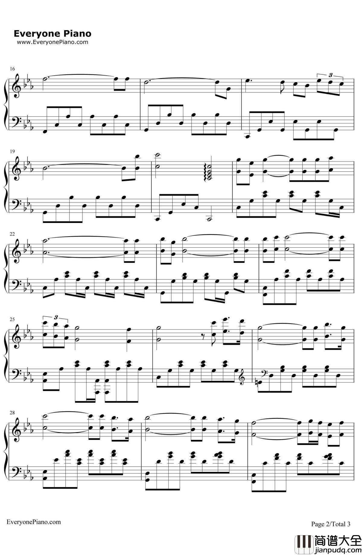 罗密欧与朱丽叶钢琴谱_理查德·克莱德曼RichardClayderman_RomeoandJuliet