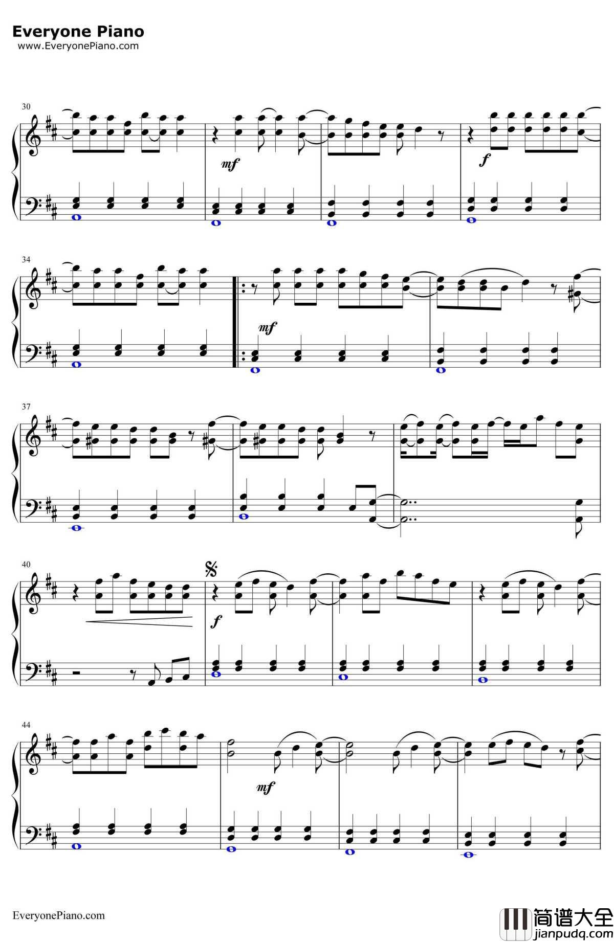 恋するフォーチュンクッキー(恋爱的幸运饼干)钢琴谱_AKB48