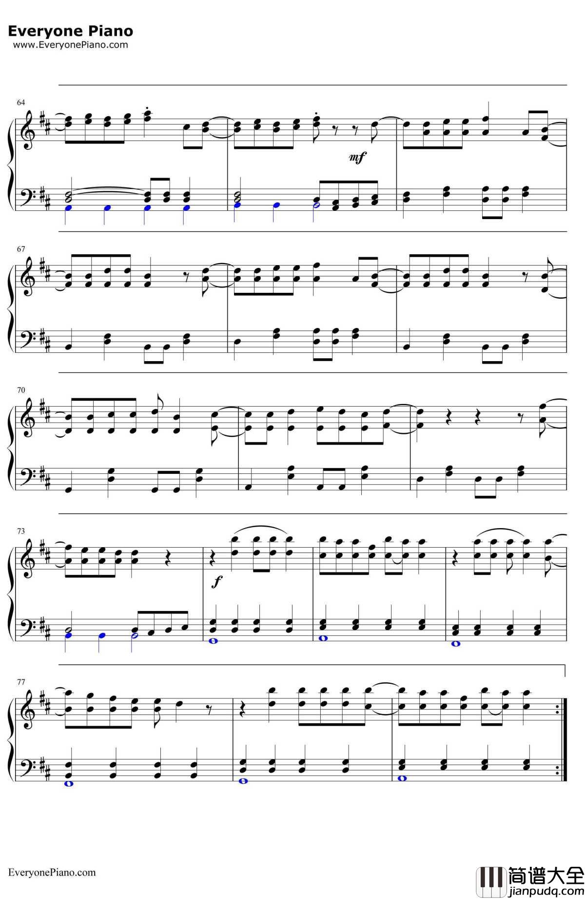 恋するフォーチュンクッキー(恋爱的幸运饼干)钢琴谱_AKB48