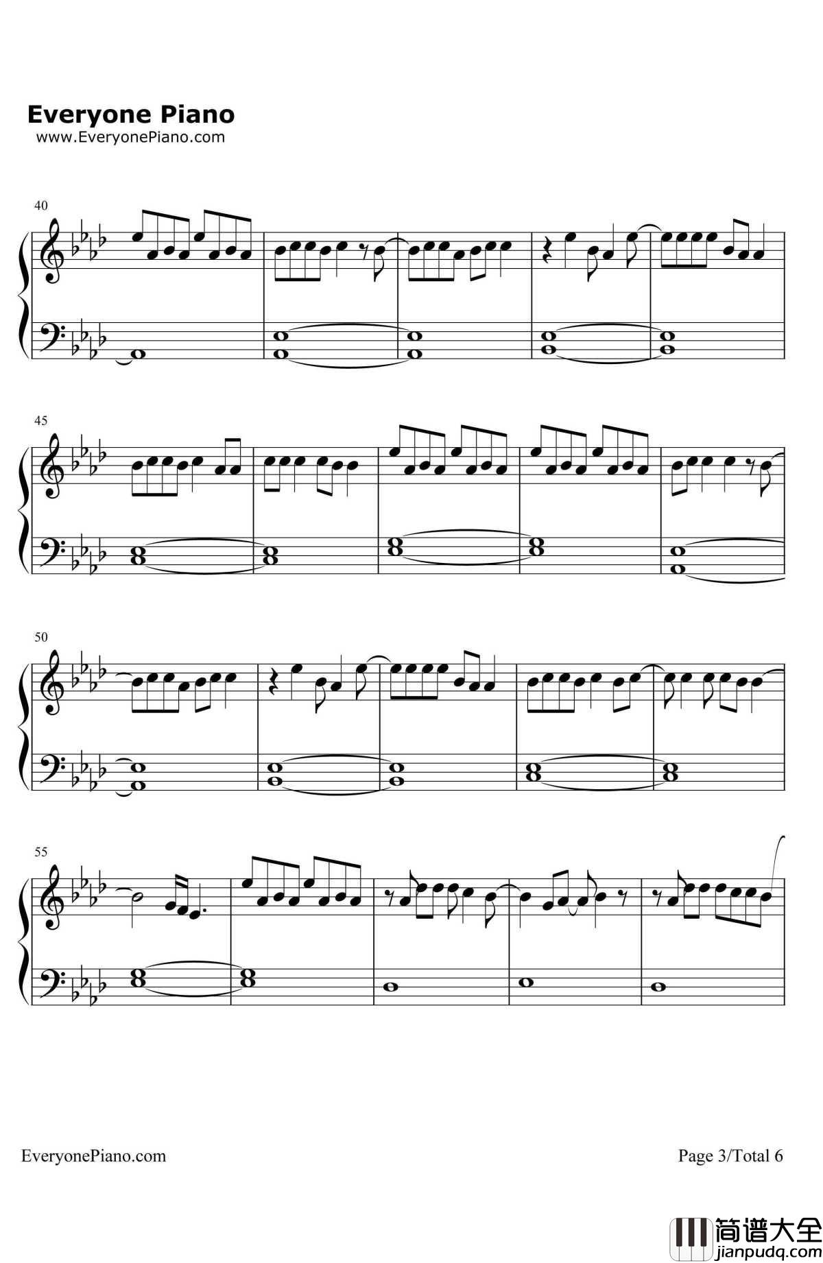 Night_Changes钢琴谱_One_Direction_弹唱版