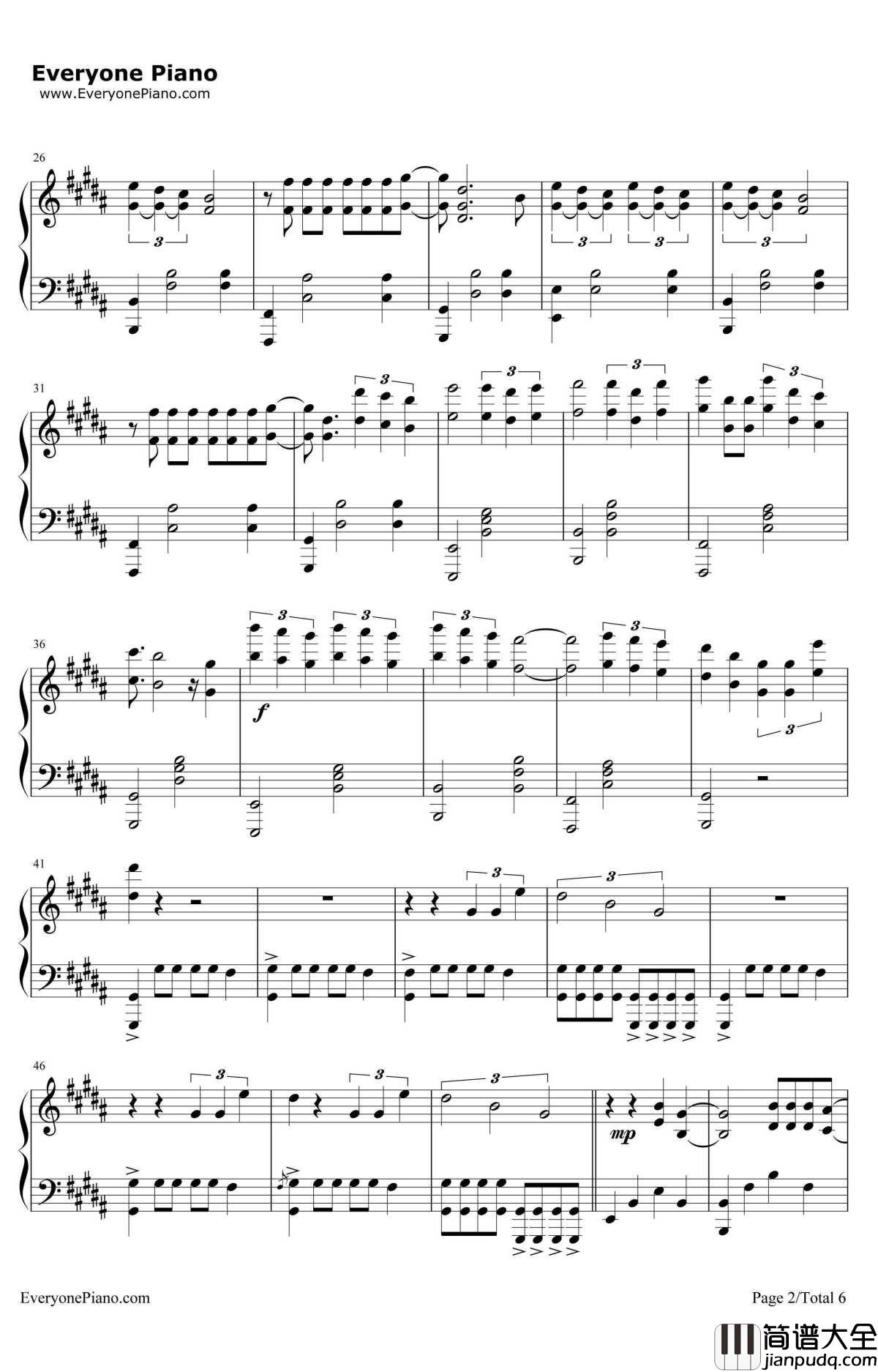 Don't_Let_Me_Down钢琴谱_TheChainsmokers