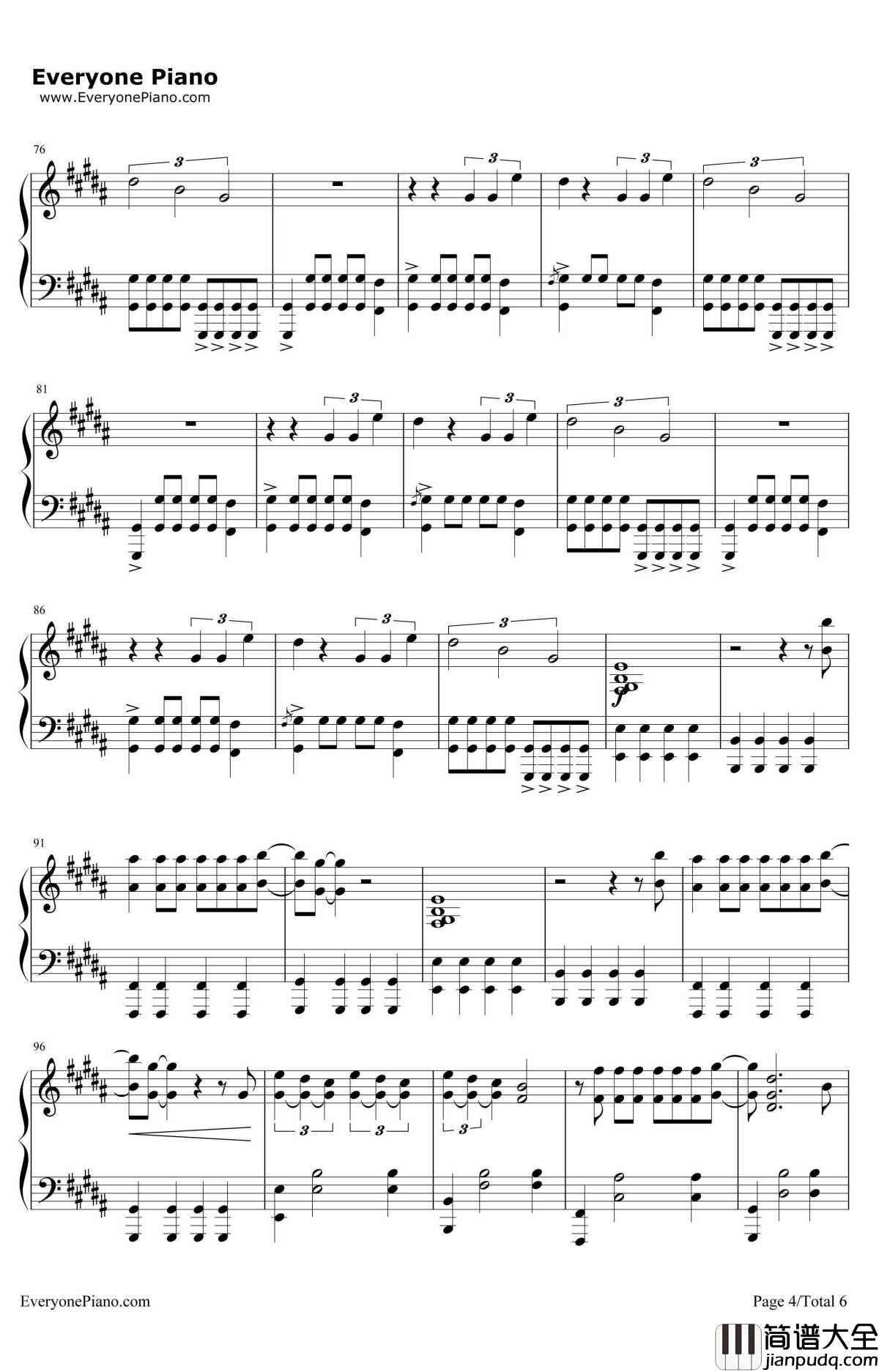 Don't_Let_Me_Down钢琴谱_TheChainsmokers