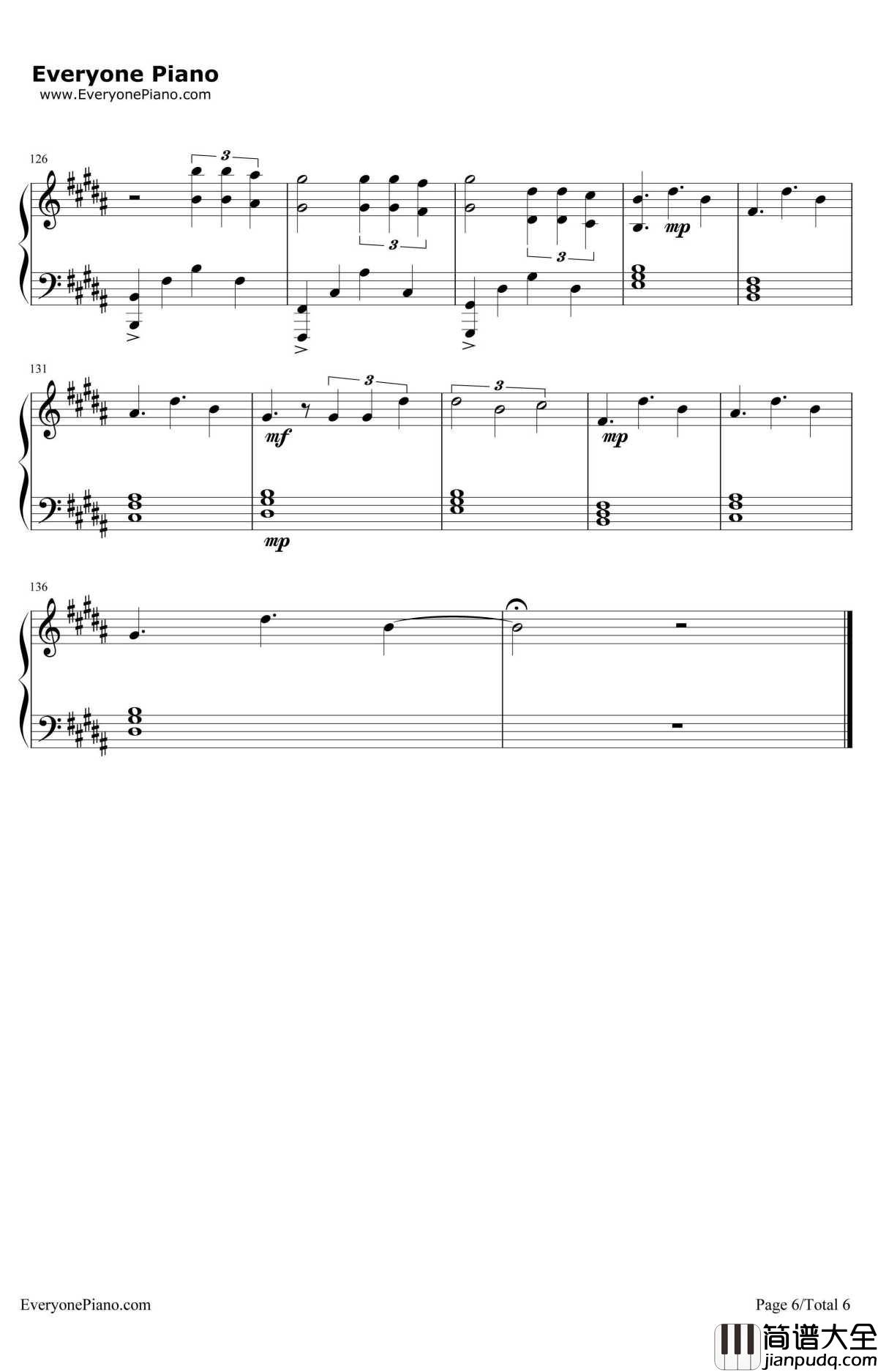 Don't_Let_Me_Down钢琴谱_TheChainsmokers