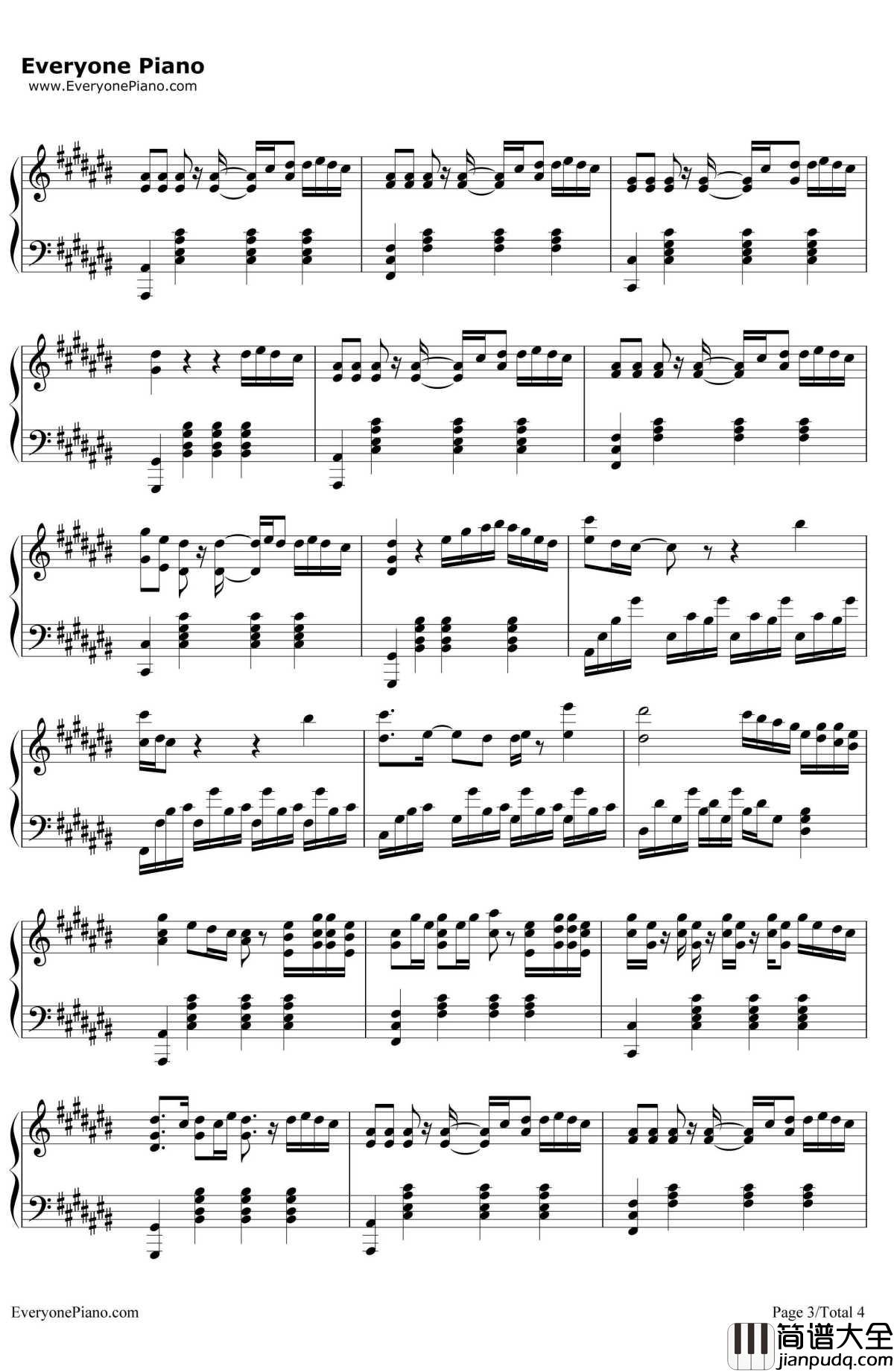 Try钢琴谱_ColbieCaillat