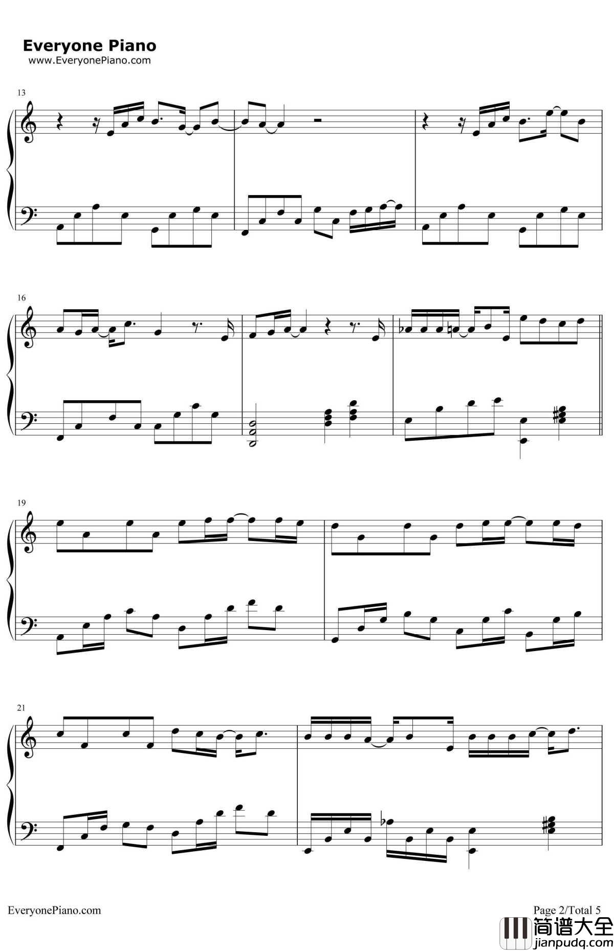 放生钢琴谱__范逸臣