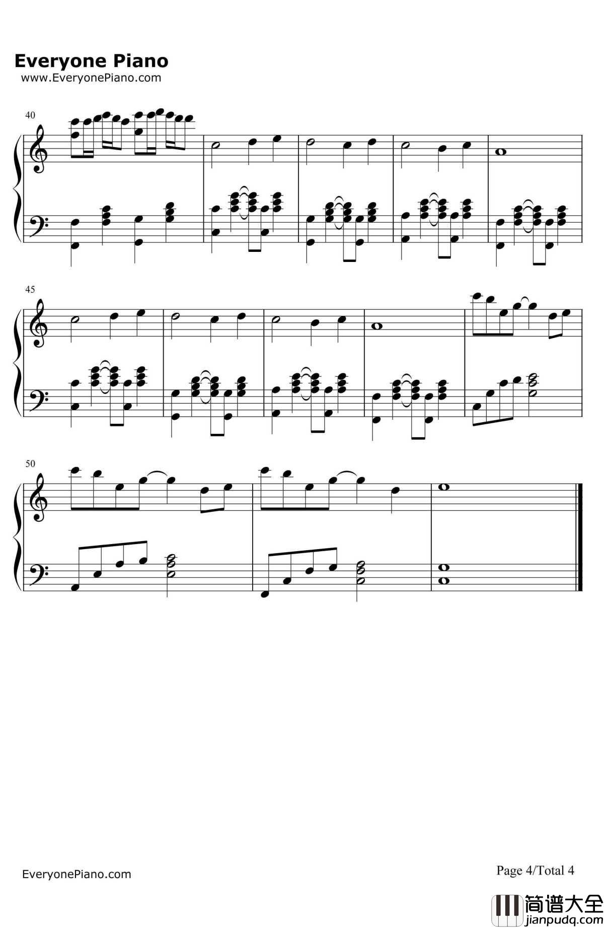 Come_Back_To_Me钢琴谱_宇多田光