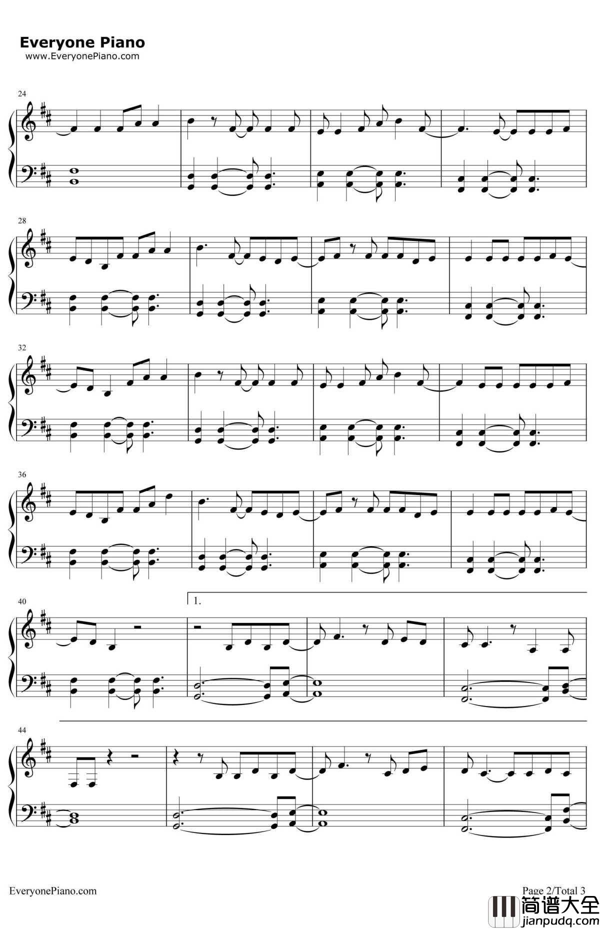 The_Fighter钢琴谱_KeithUrbanCarrieUnderwood