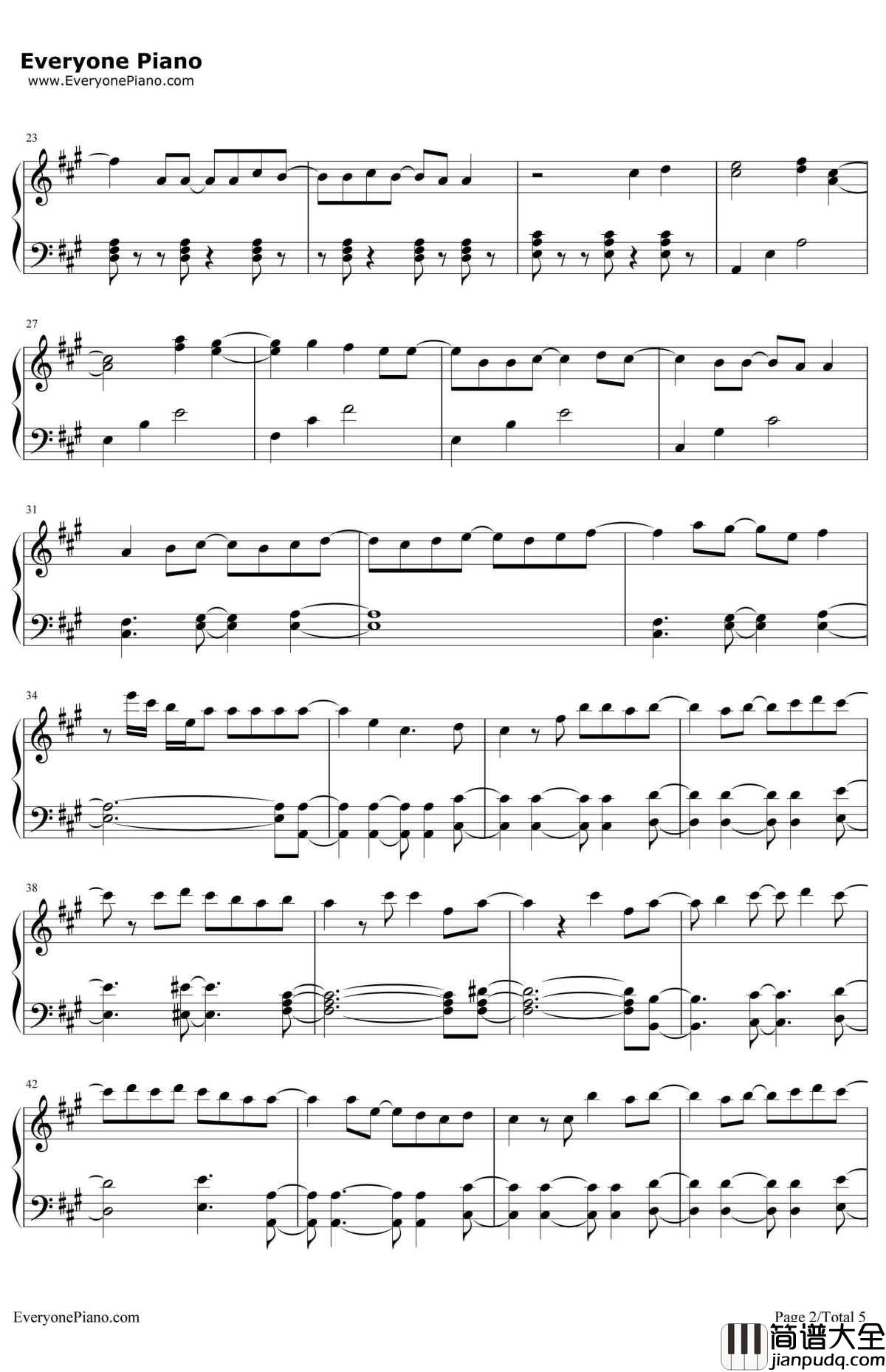 さよならバイスタンダー钢琴谱_YUKI_TV动画_三月的狮子_OP2