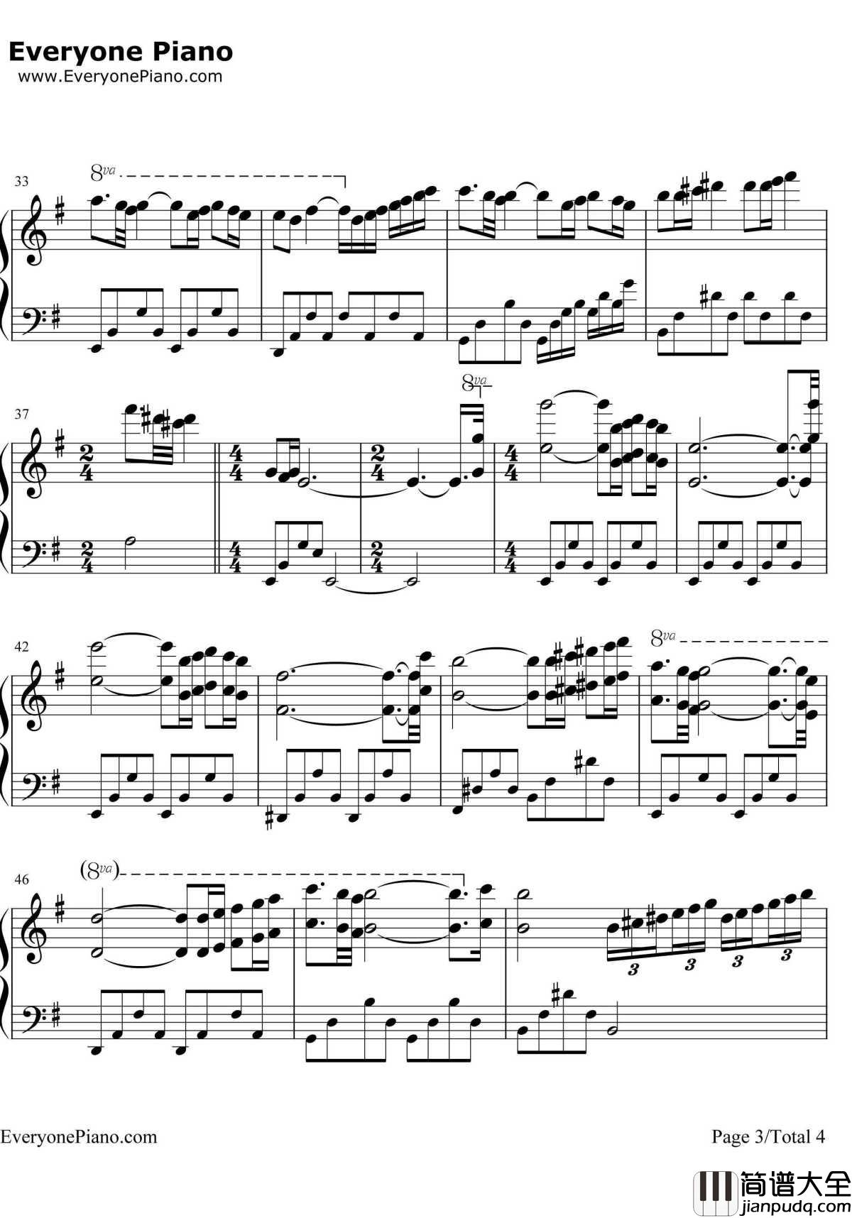 海边的祈祷钢琴谱_理查德•克莱德曼