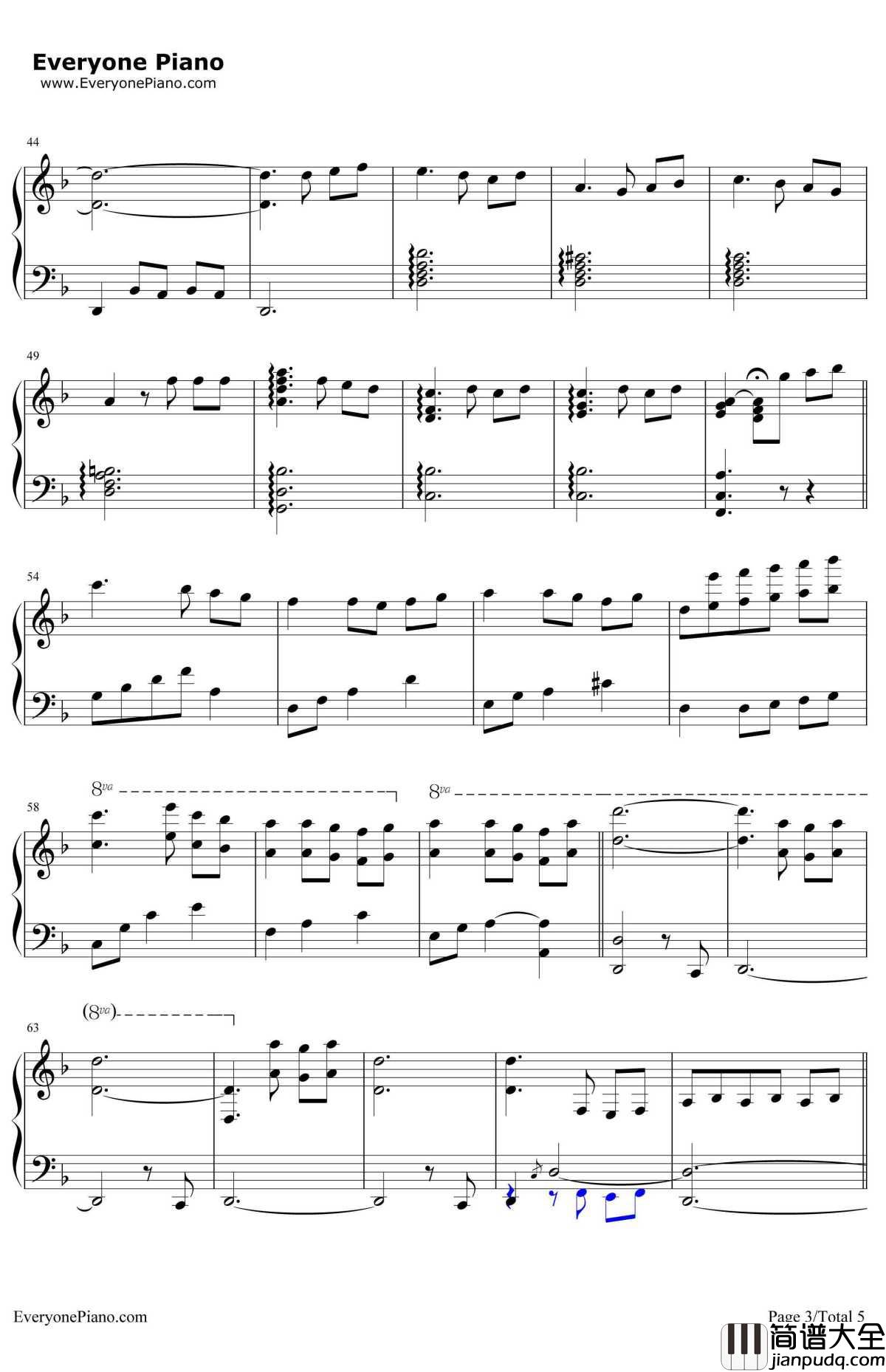 忘却的悲伤钢琴谱_理查德_克莱德曼