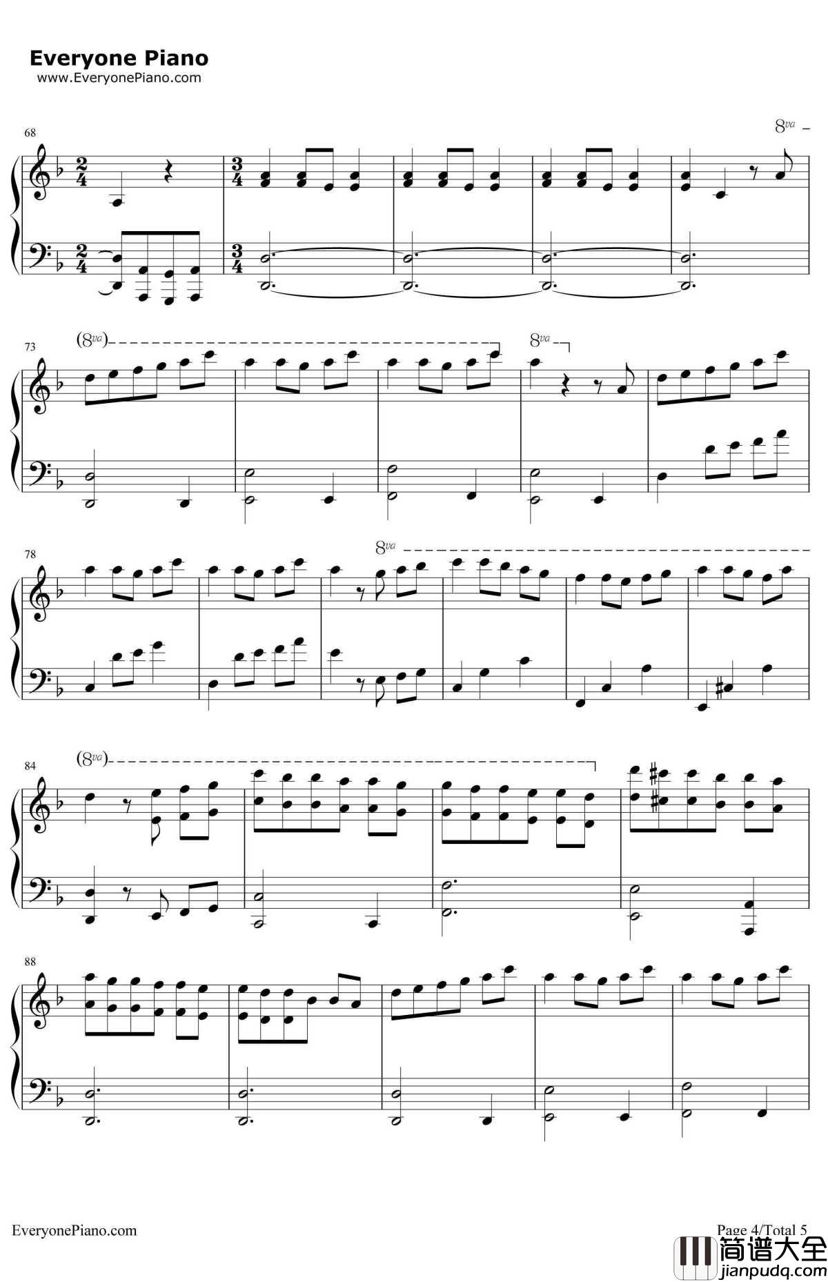 忘却的悲伤钢琴谱_理查德_克莱德曼