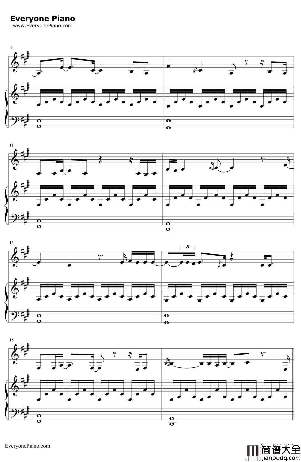 Some_one_Like_You原版钢琴谱_Adele