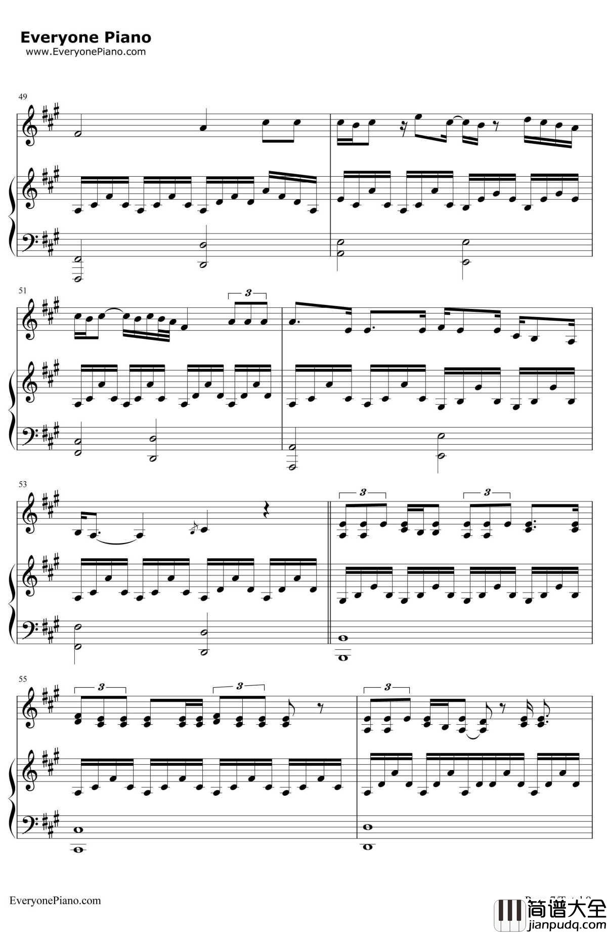 Some_one_Like_You原版钢琴谱_Adele