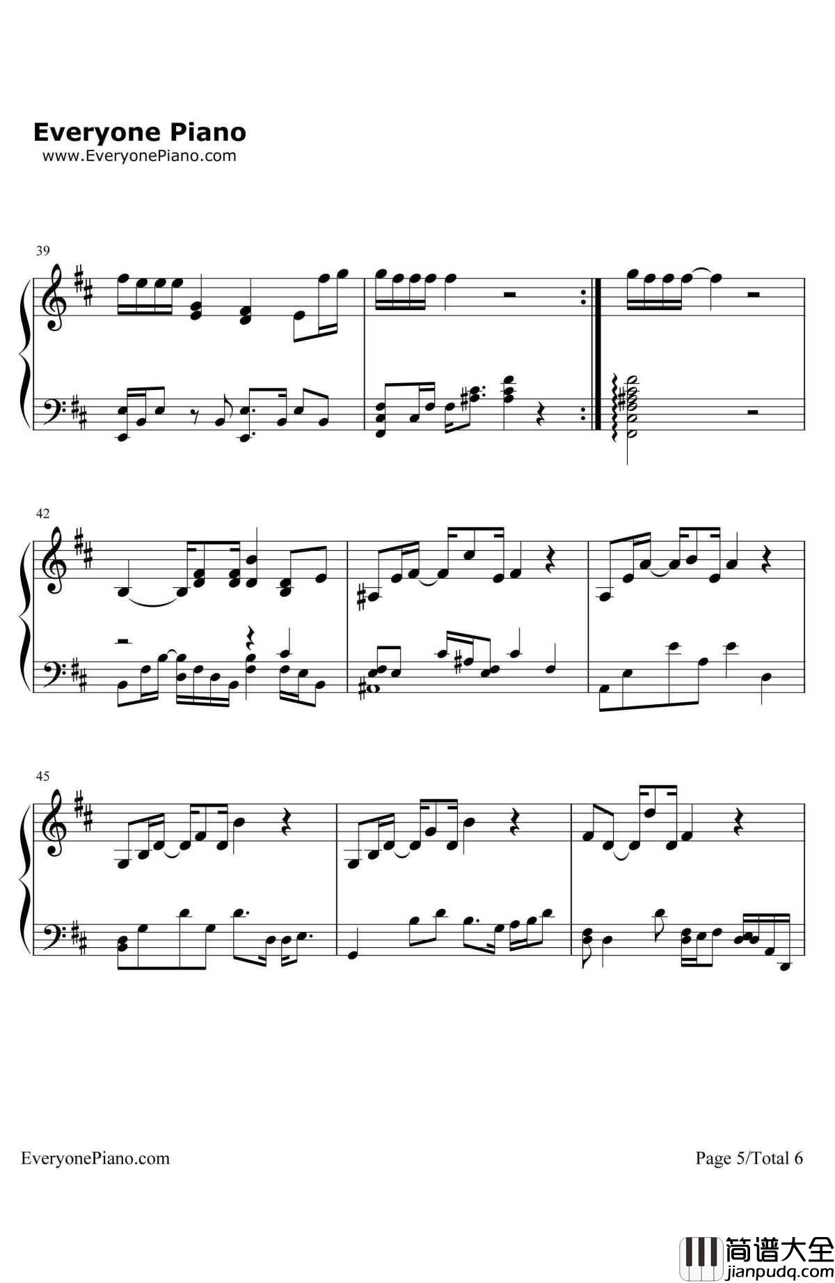 加州旅馆(HotelCalifornia)钢琴谱_老鹰乐队TheEagles_加州旅馆(HotelCalifornia)