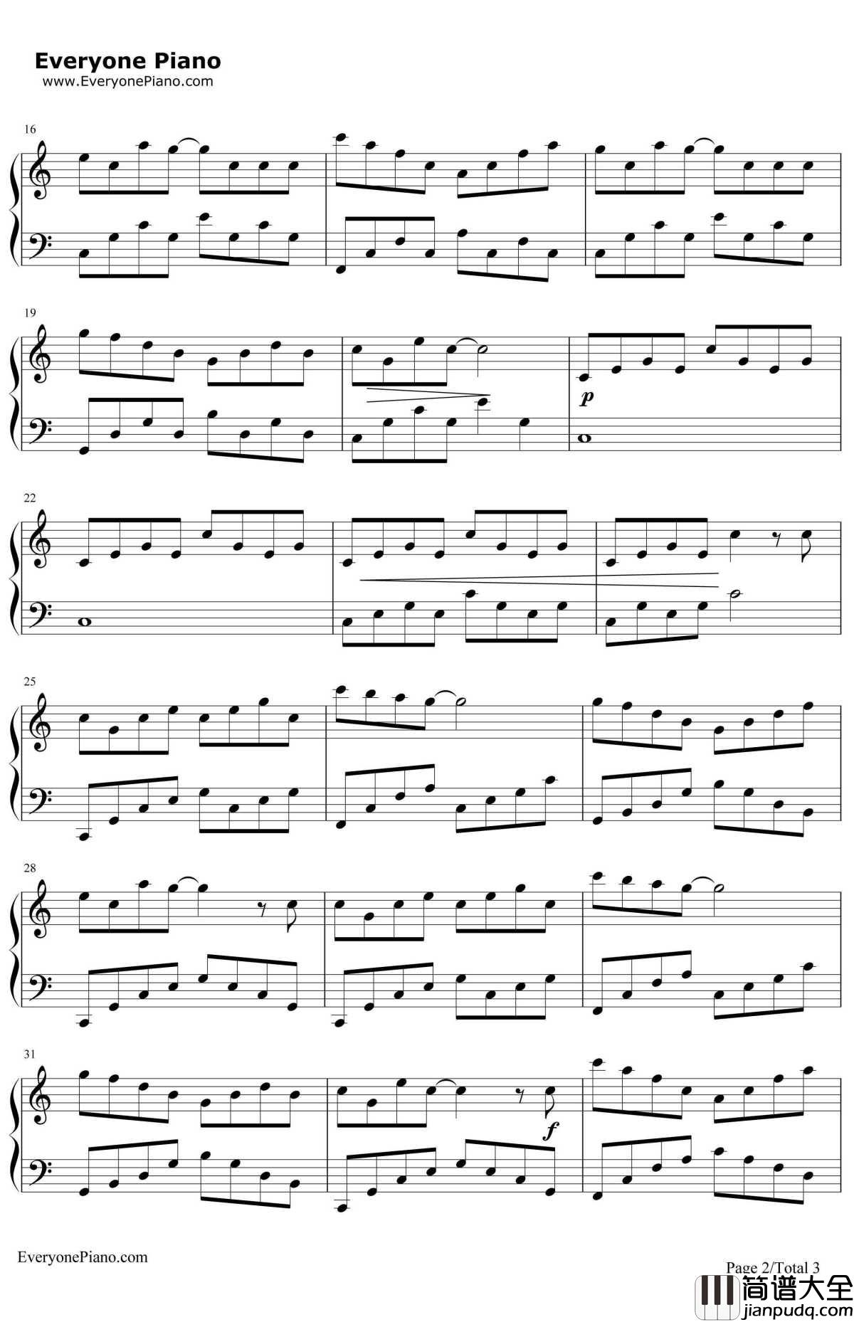 音乐盒舞者钢琴谱_理查德克莱德曼_MusicBoxDancer