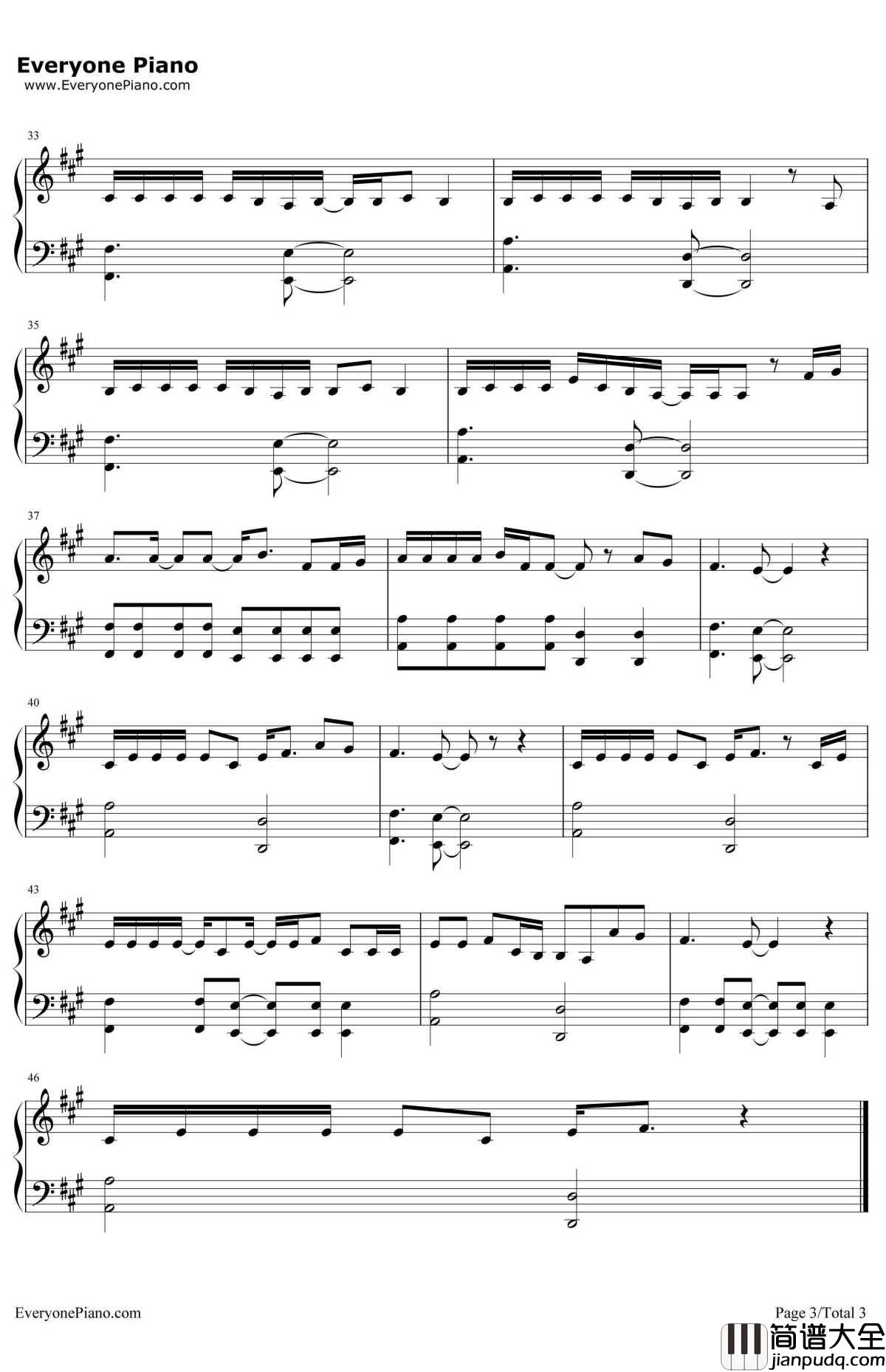 Heavy钢琴谱_LinkinParkKiiara