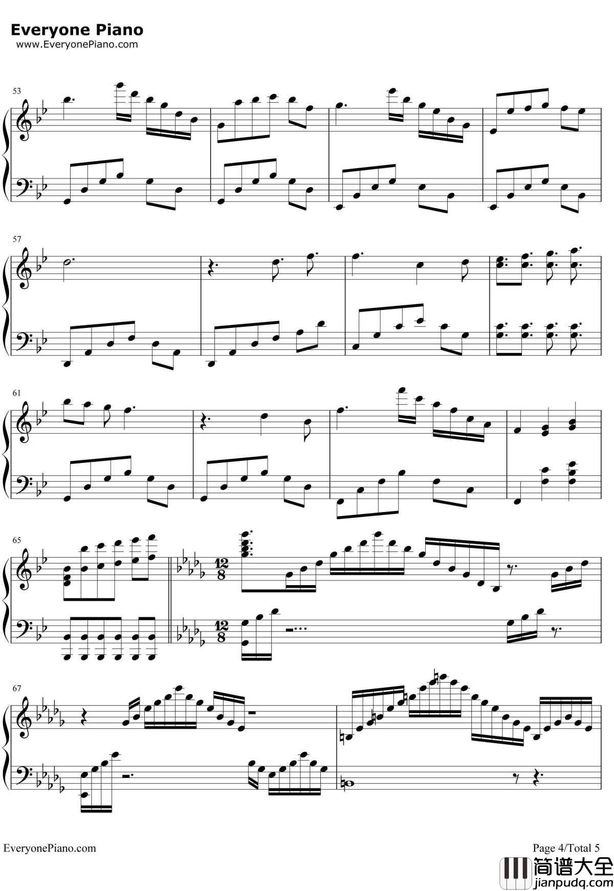 记忆MEMORY钢琴谱_理查德_克莱德曼