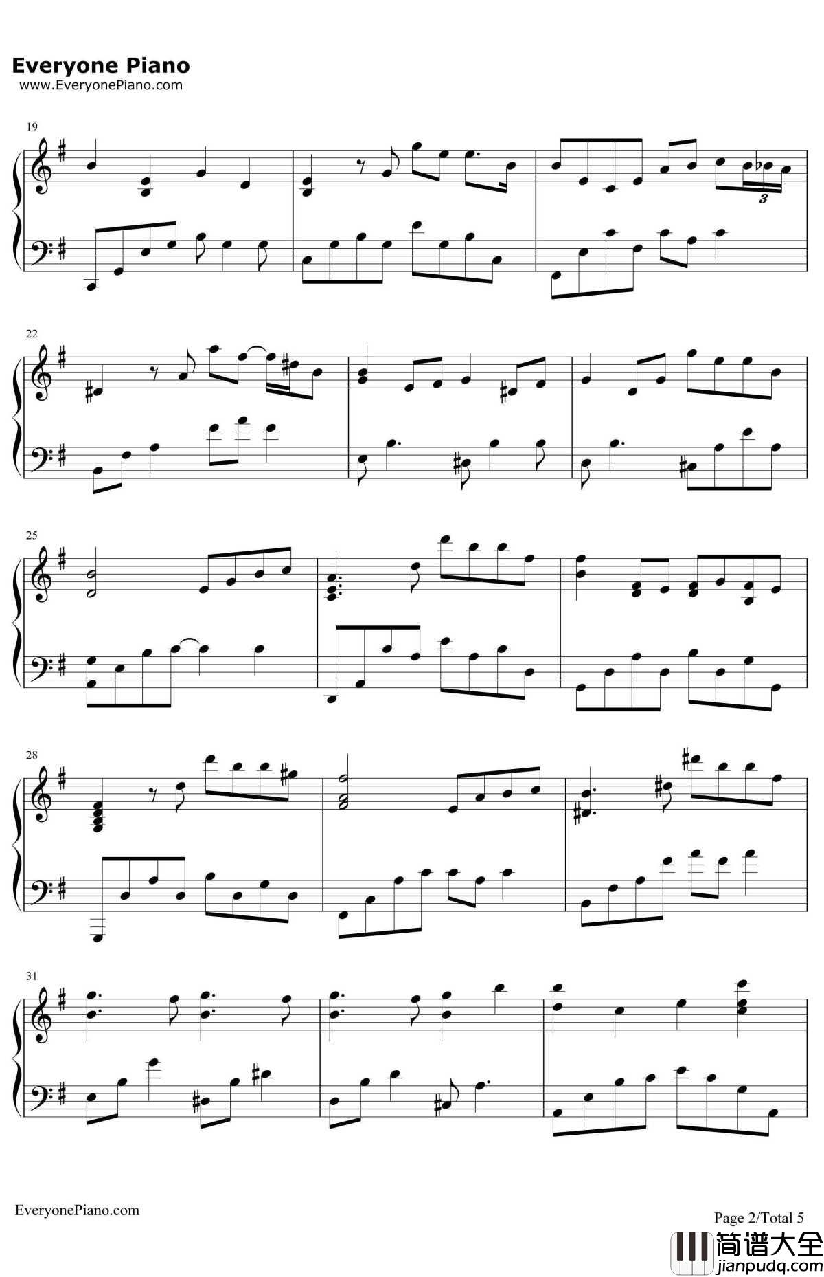 Your_Autumn_Scene钢琴谱_李闰珉_Yiruma