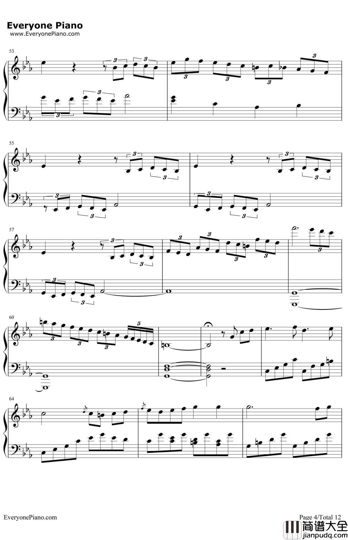 悲怆钢琴谱_贝多芬_贝多芬_c小调第八钢琴奏鸣曲第三乐章