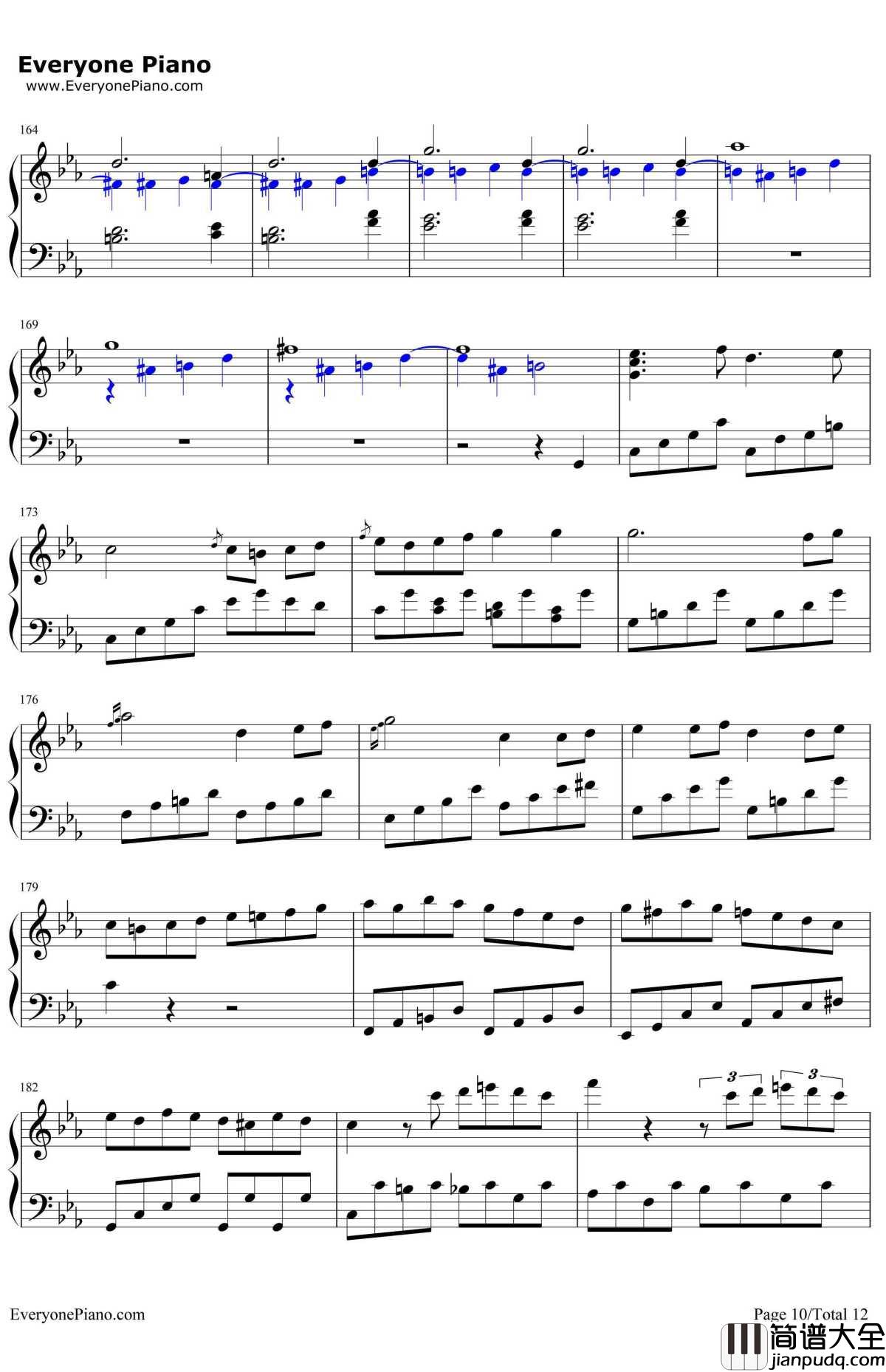 悲怆钢琴谱_贝多芬_贝多芬_c小调第八钢琴奏鸣曲第三乐章