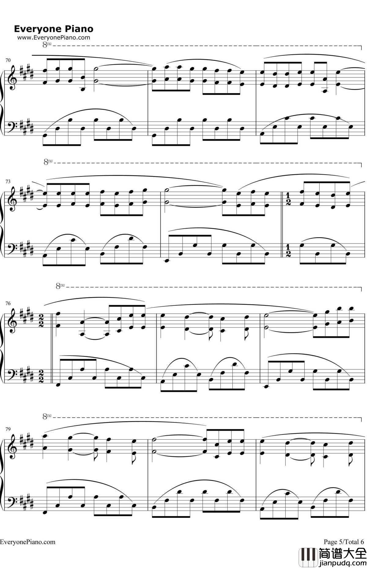 午后的出发钢琴谱_理查德.克莱德曼_午后的旅行