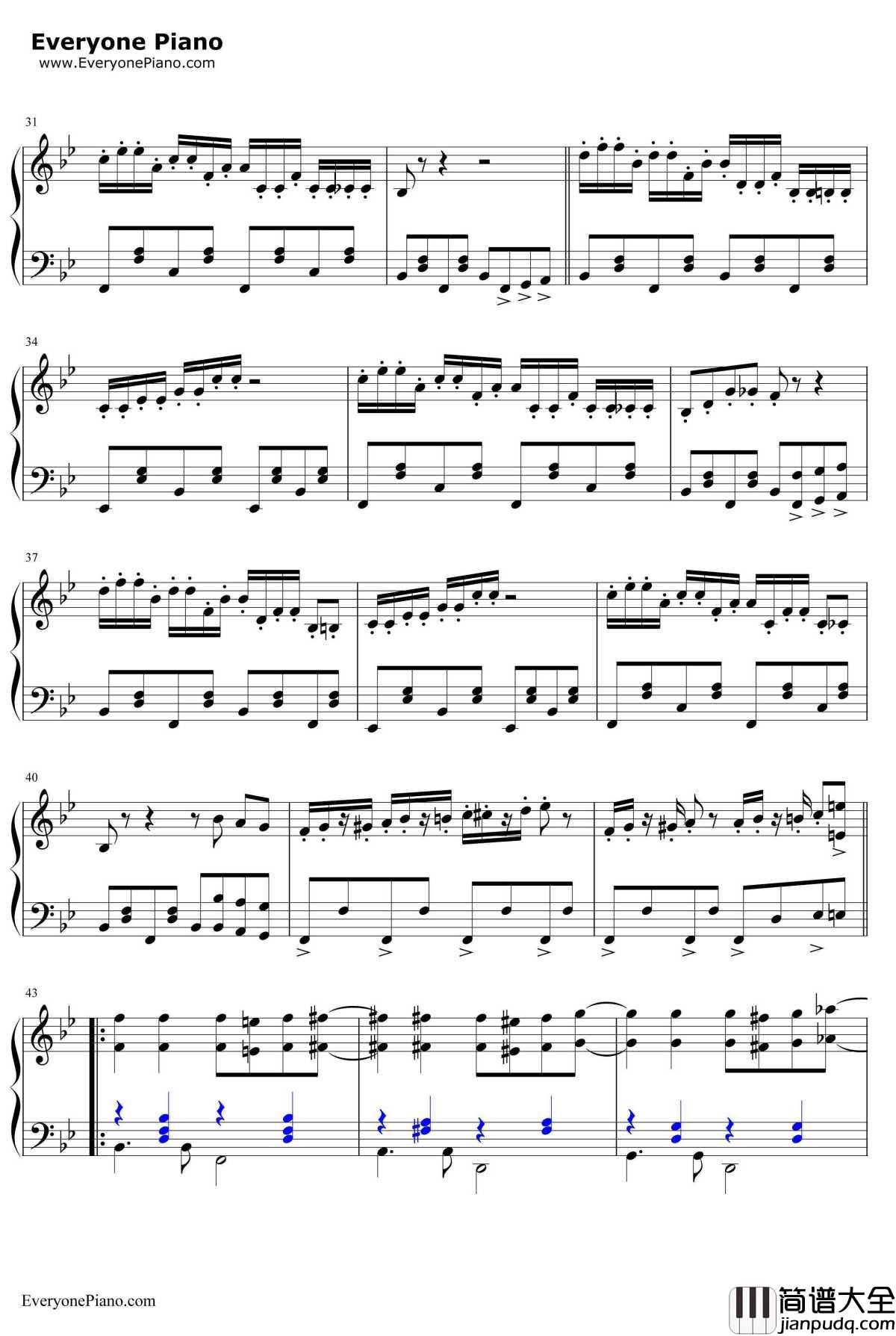 乒乓之恋钢琴谱_理查德_克莱德曼