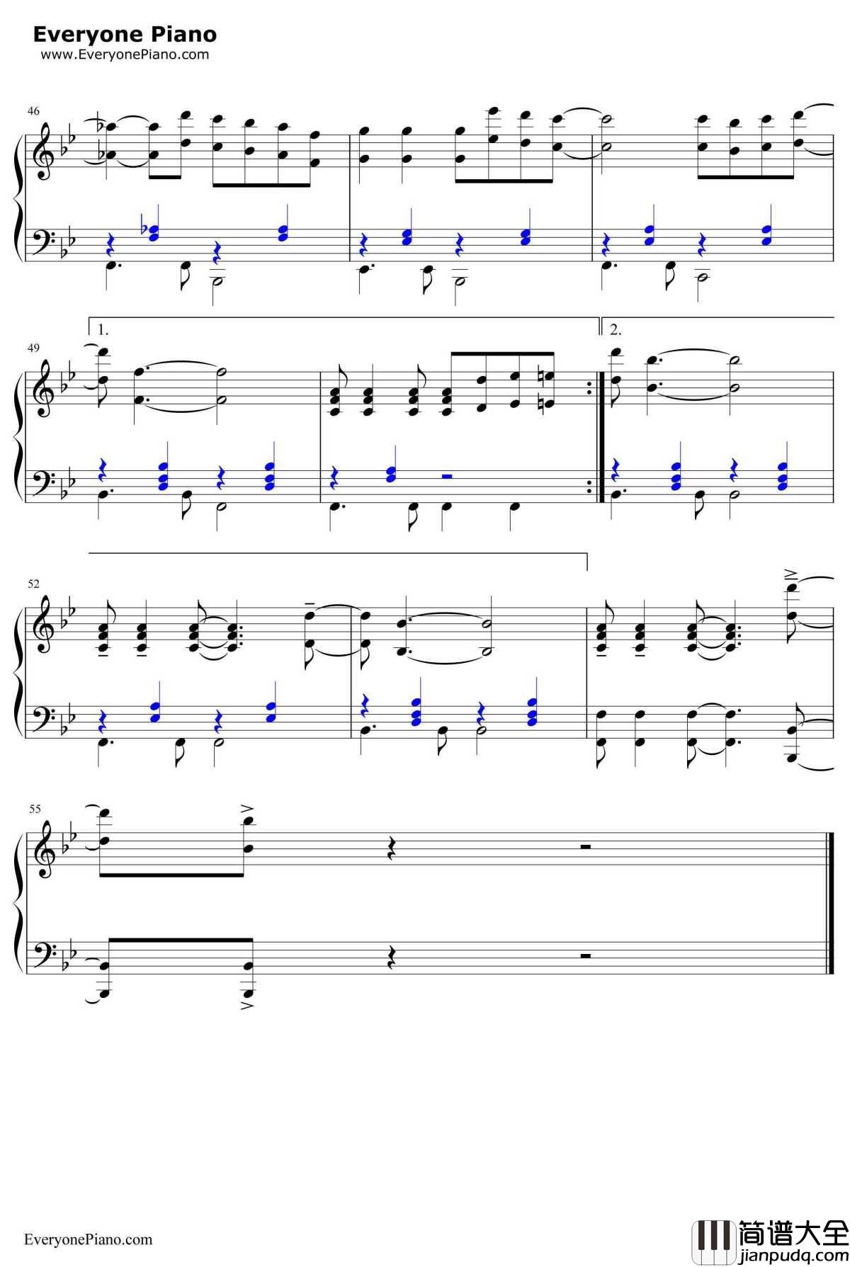 乒乓之恋钢琴谱_理查德_克莱德曼