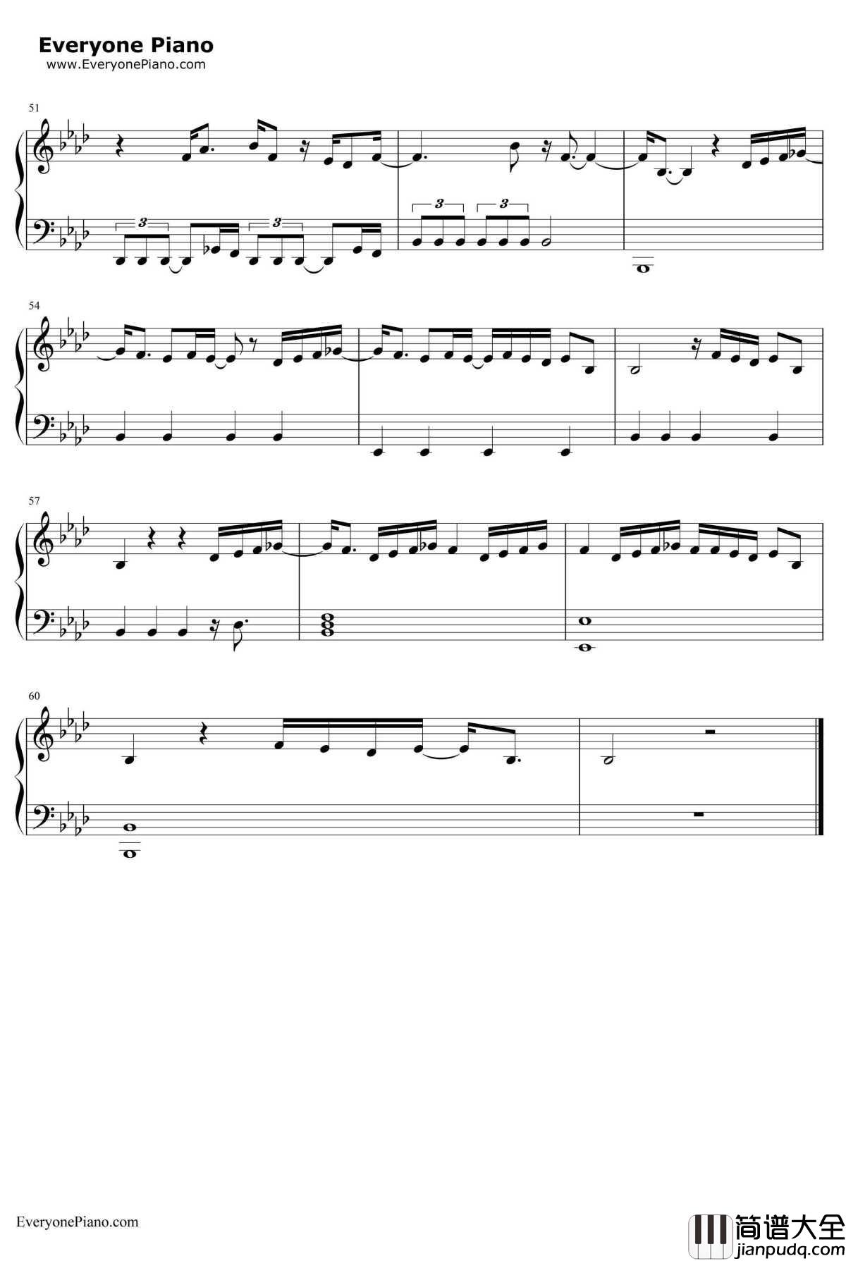 Human钢琴谱_Rag'n'BoneMan