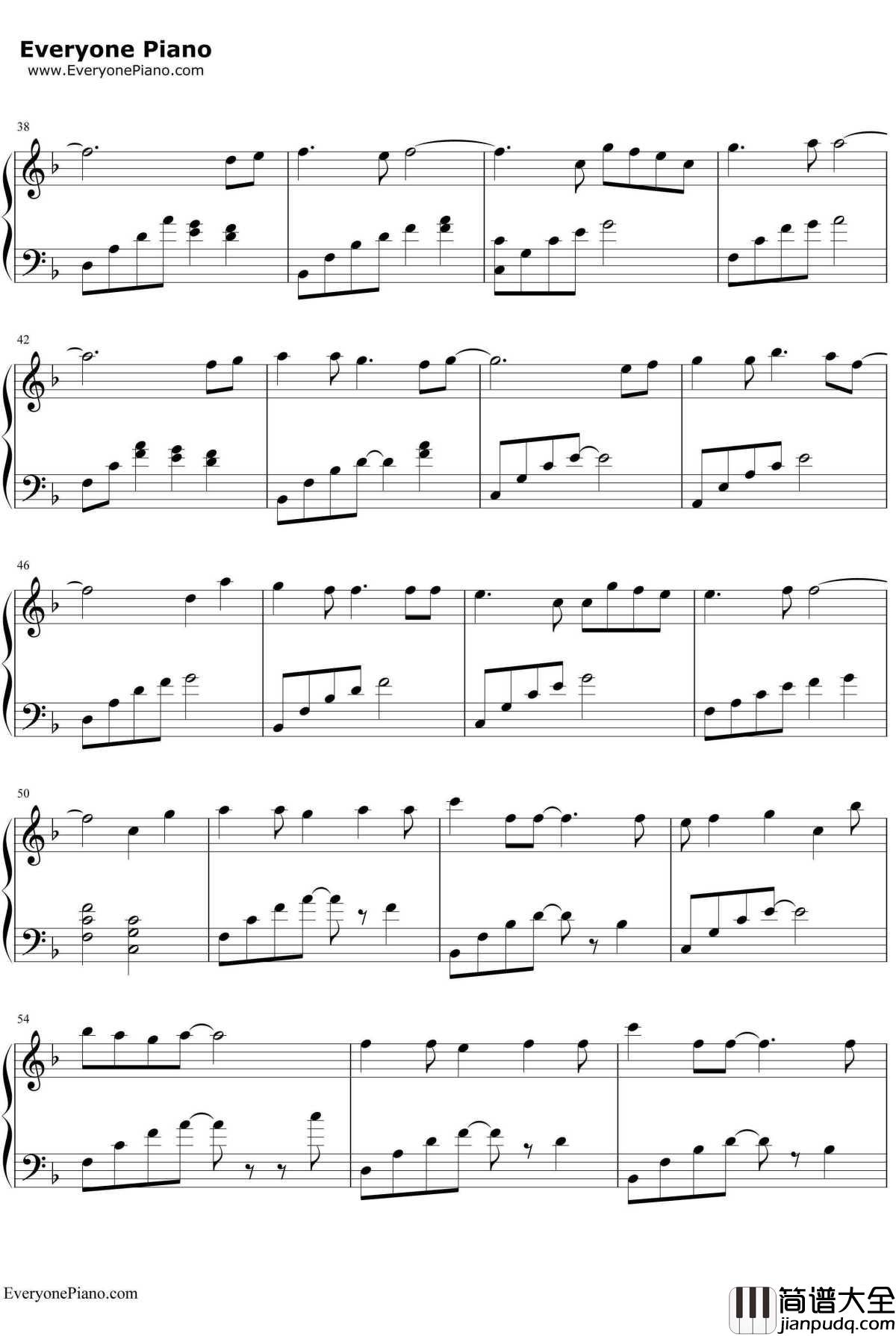 Letter_song钢琴谱_Doriko_致十年后的我_初音ミク