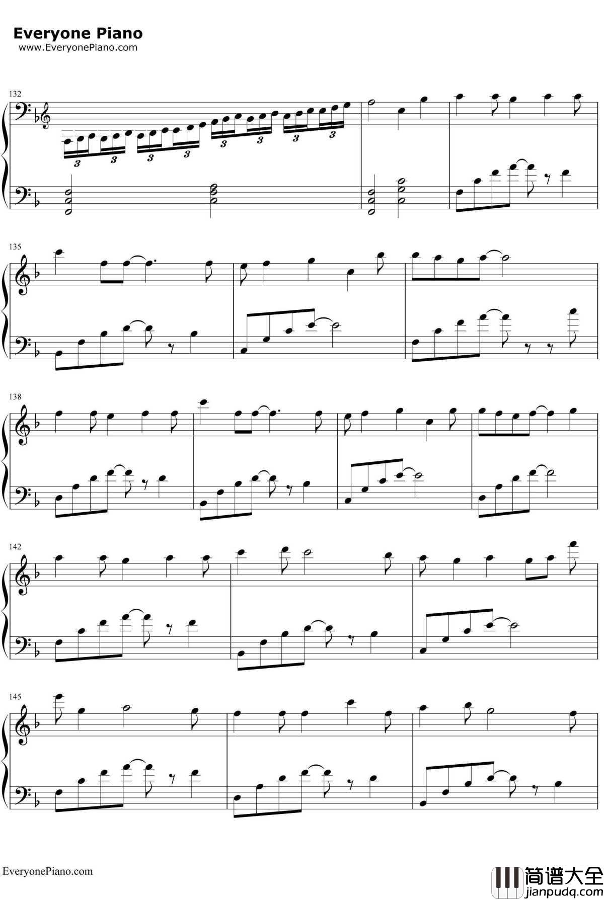 Letter_song钢琴谱_Doriko_致十年后的我_初音ミク