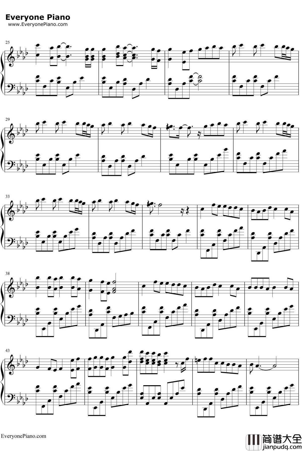 Tum_Hi_Ho钢琴谱_ArijitSingh_爱曲2插曲