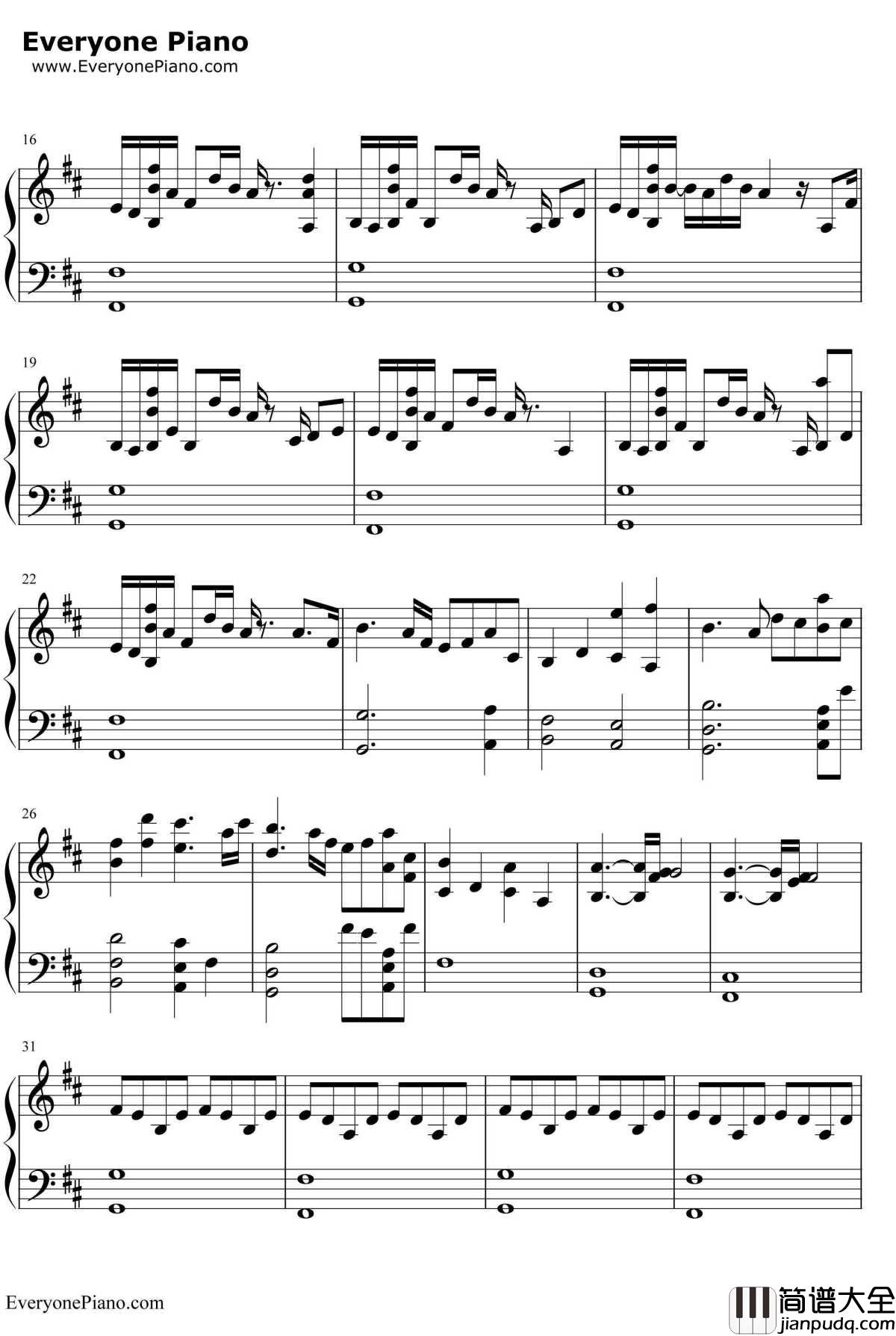 御神体钢琴谱_RADWIMPS__你的名字_插曲