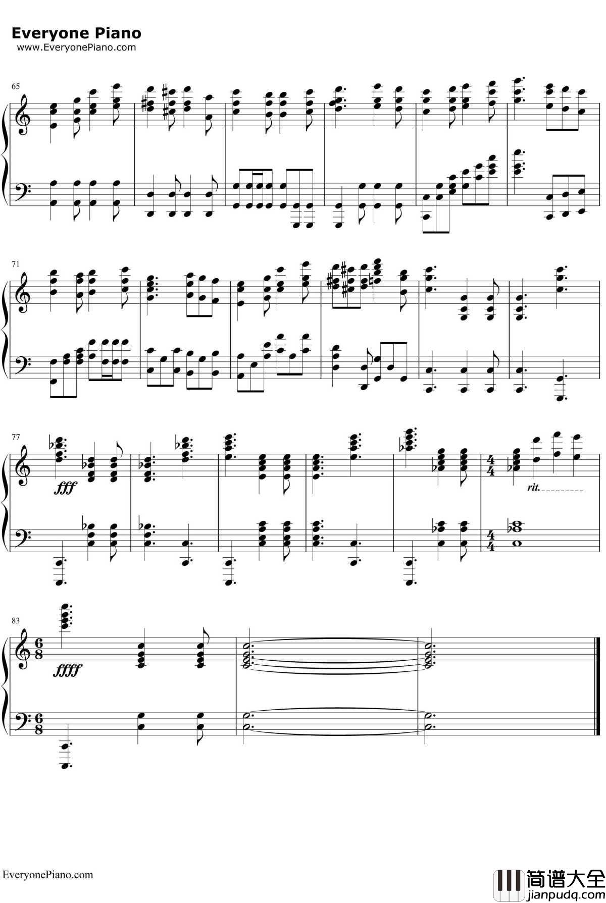 Do_You_Hear_the_People_Sing?钢琴谱_克劳德_米歇尔·勋伯格阿兰·鲍伯利_悲惨世界插曲