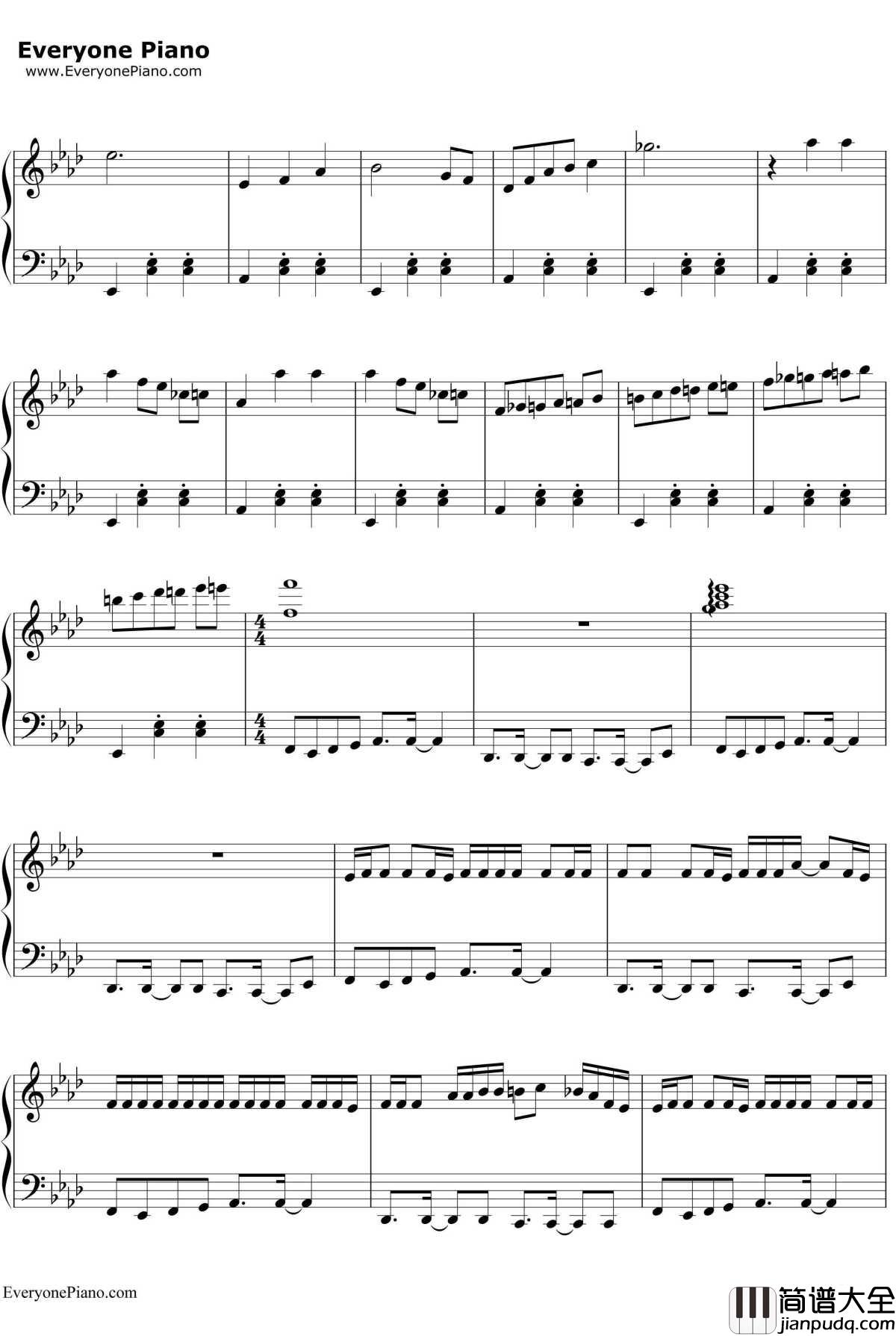 脳漿炸裂ガール钢琴谱_初音ミクGUMI_脑浆炸裂女孩