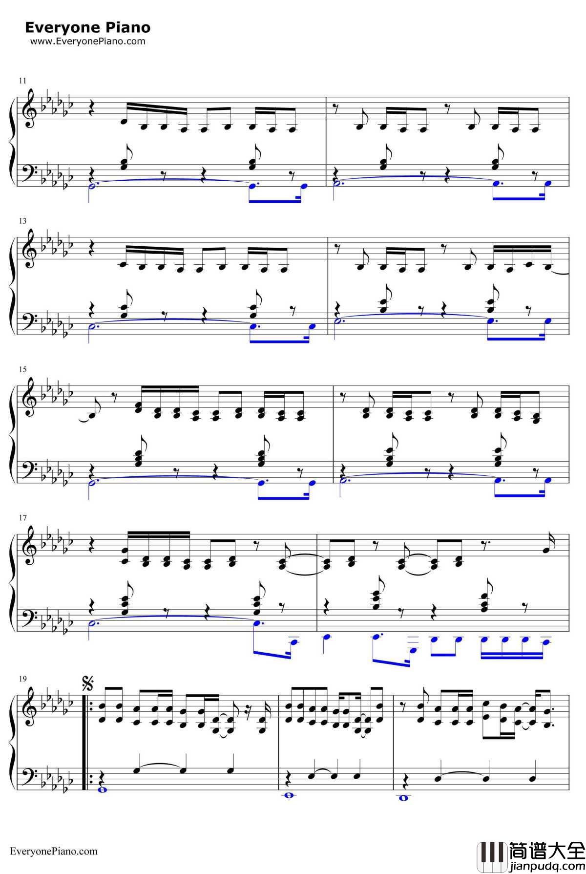 Everything_Has_Changed钢琴谱_TaylorSwift