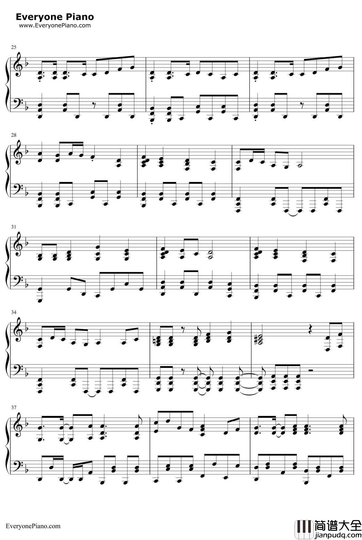 千本樱钢琴谱_触手猴版本_带力度版