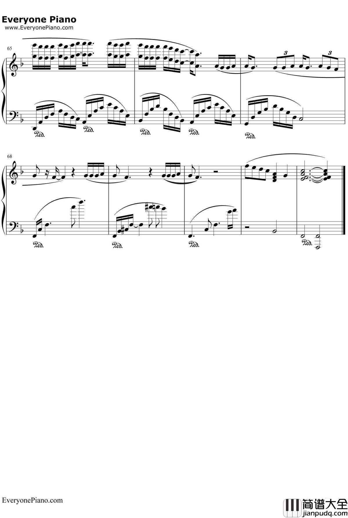 不要对他说钢琴谱_张信哲