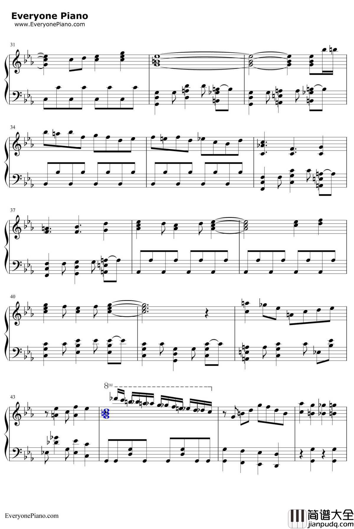 ビッグブリッヂの死闘钢琴谱_植松伸夫_最终幻想ⅤBGM