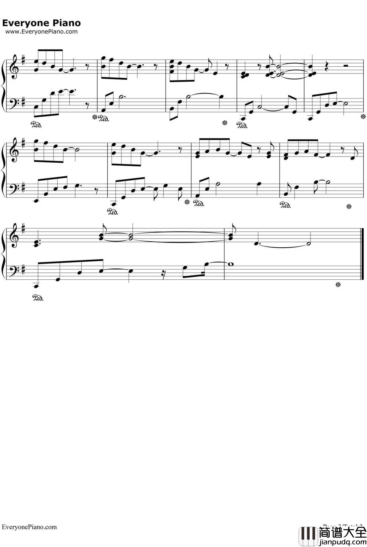 Missing_Each_Other钢琴谱_CAGNET