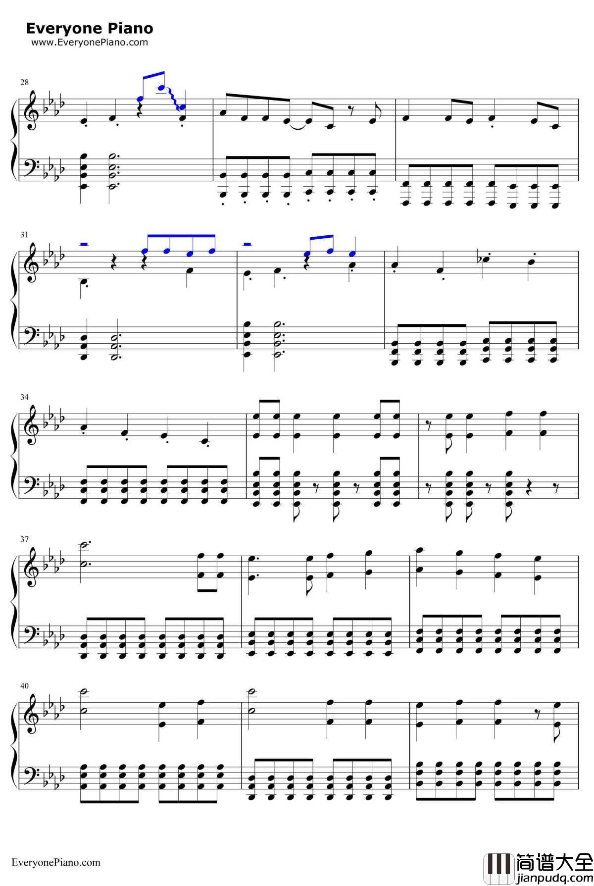 世界第一的公主殿下钢琴谱_初音ミク初音未来_WorldisMine