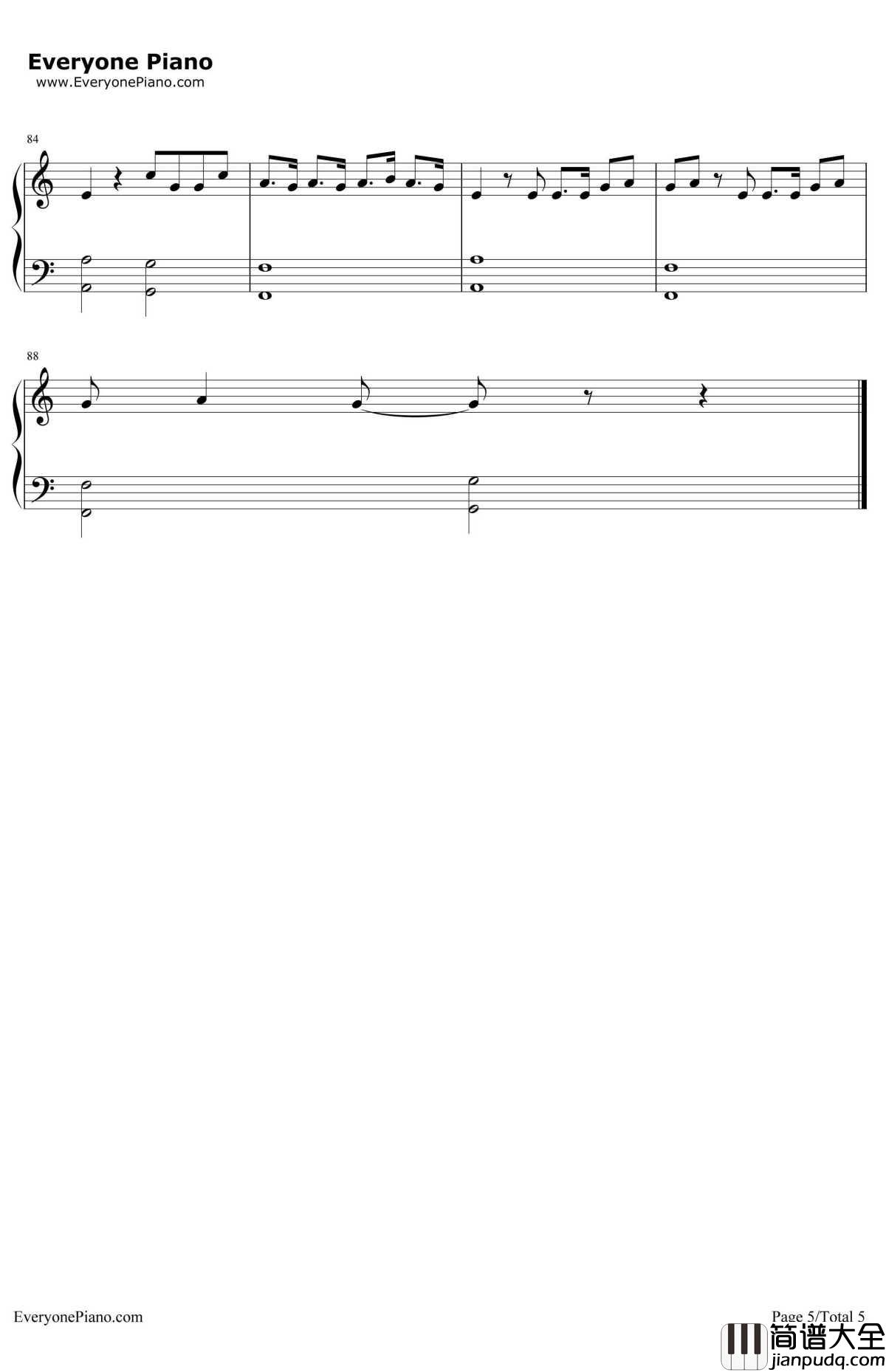 Scars_To_Your_Beautiful钢琴谱_AlessiaCara